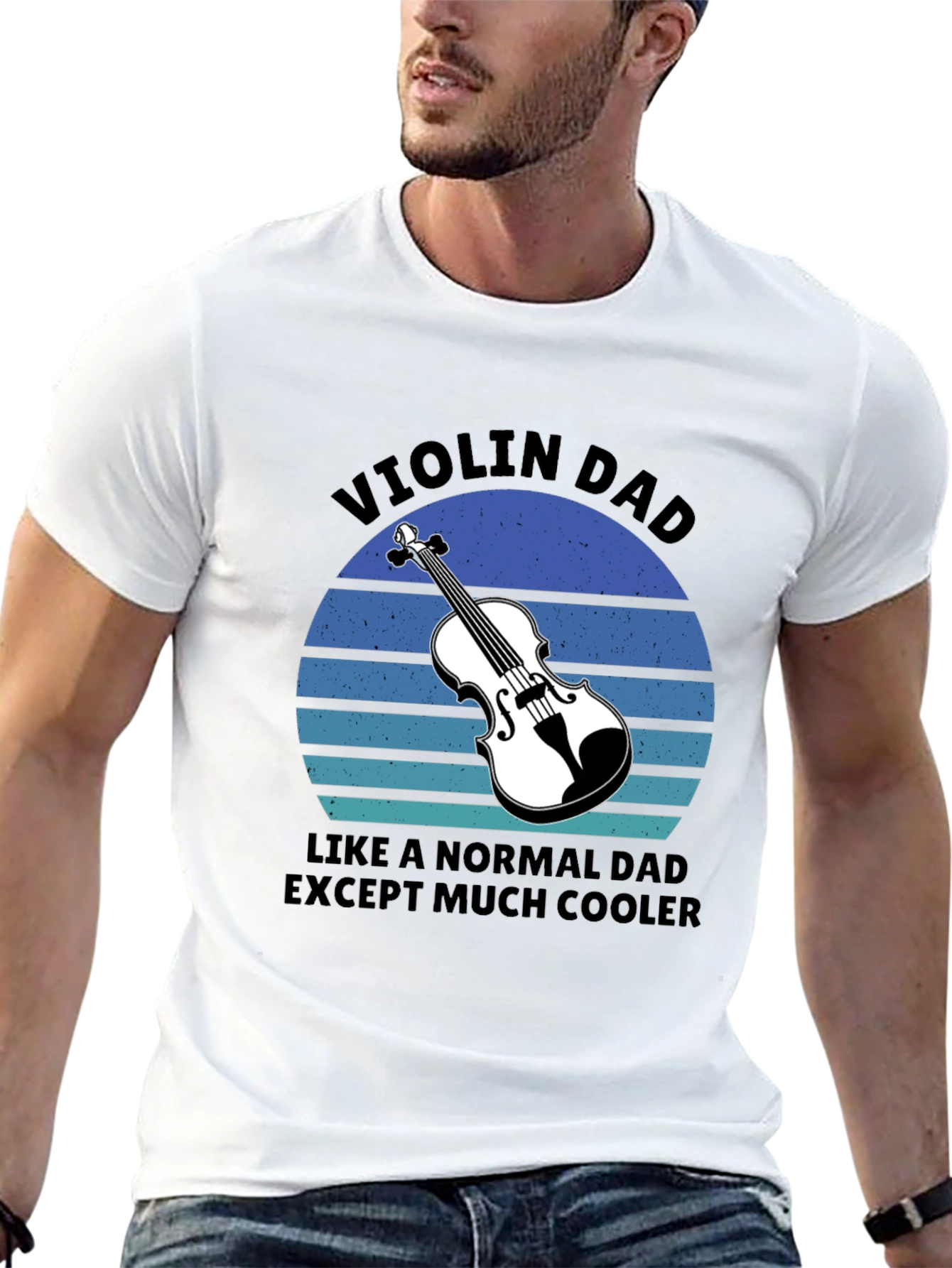 Violin Dad T-Shirt - Cool Musician Father Gift