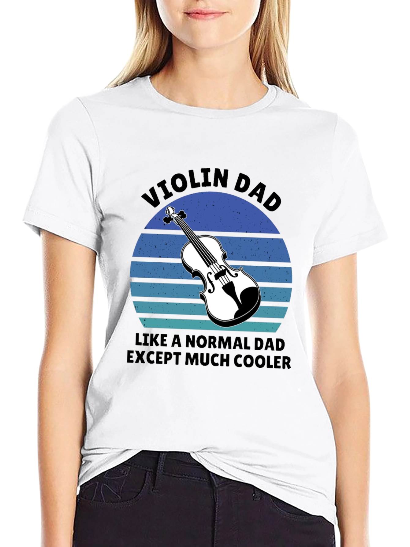 Violin Dad T-Shirt - Cool Musician Father Gift