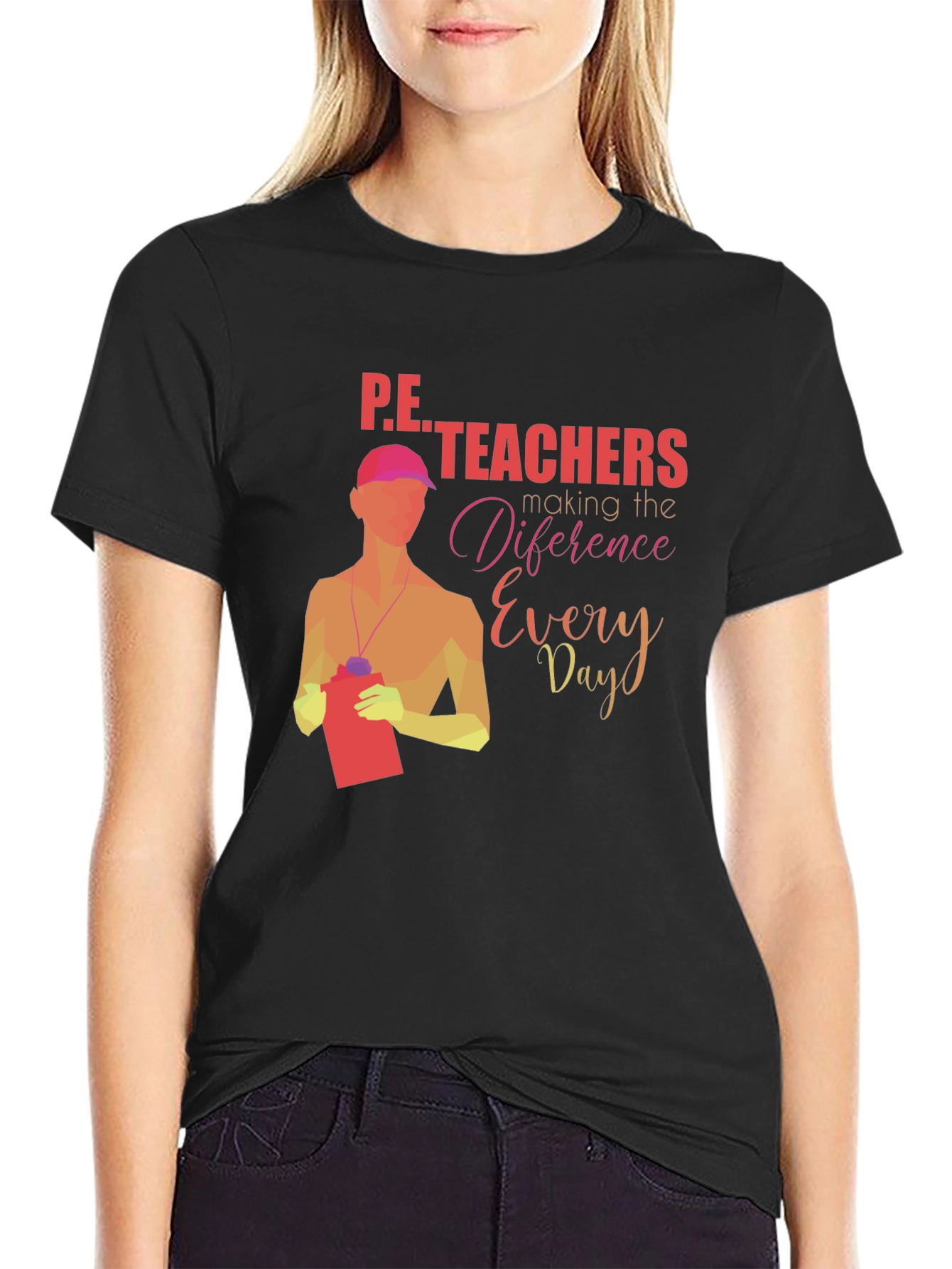 P.E. Teachers Making a Difference Graphic T-Shirt