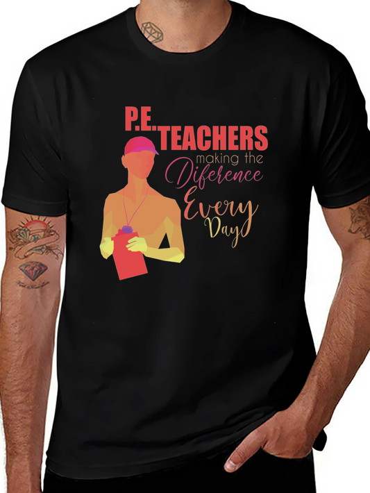 P.E. Teachers Making a Difference Graphic T-Shirt