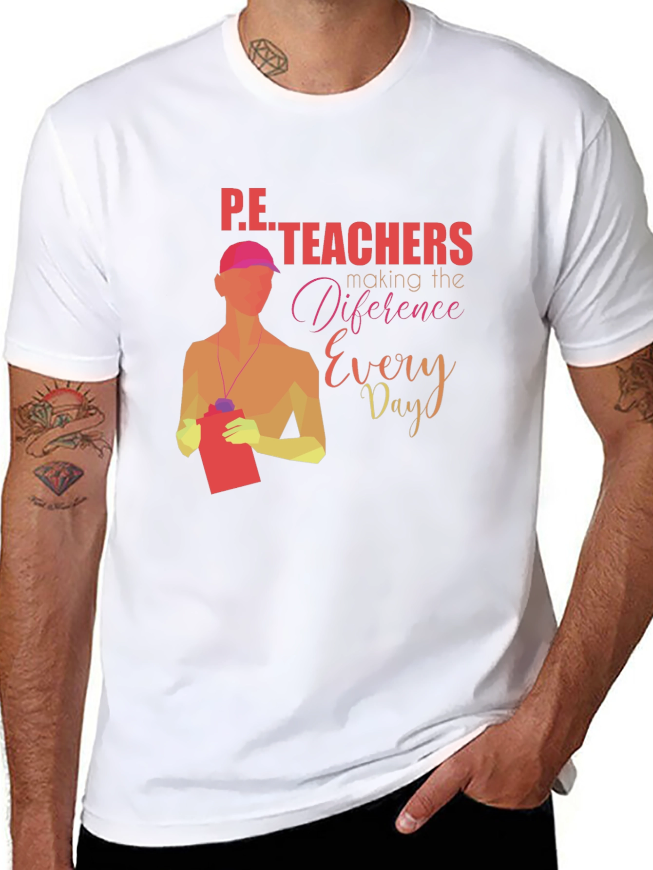 P.E. Teachers Making a Difference Graphic T-Shirt