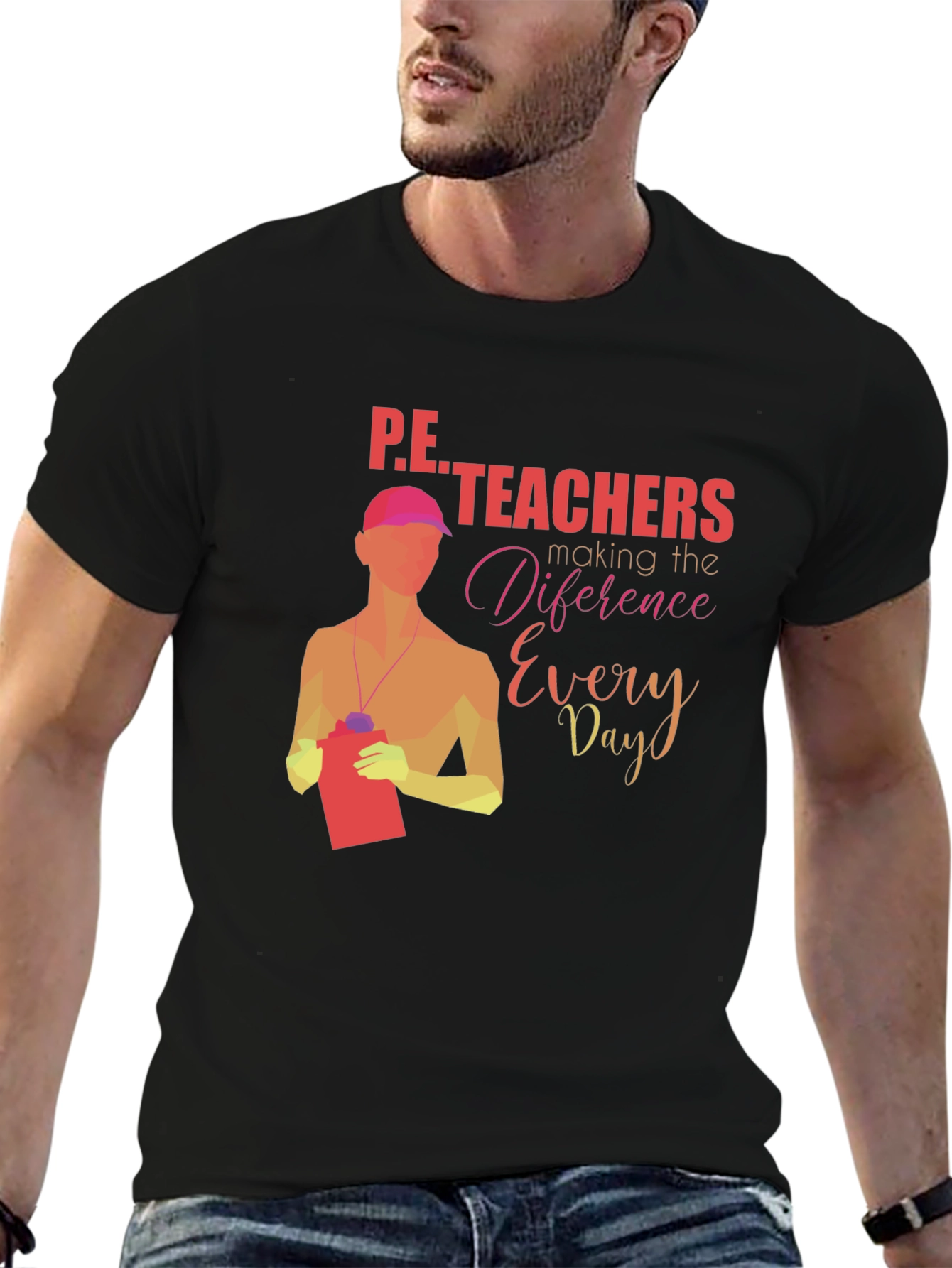 P.E. Teachers Making a Difference Graphic T-Shirt