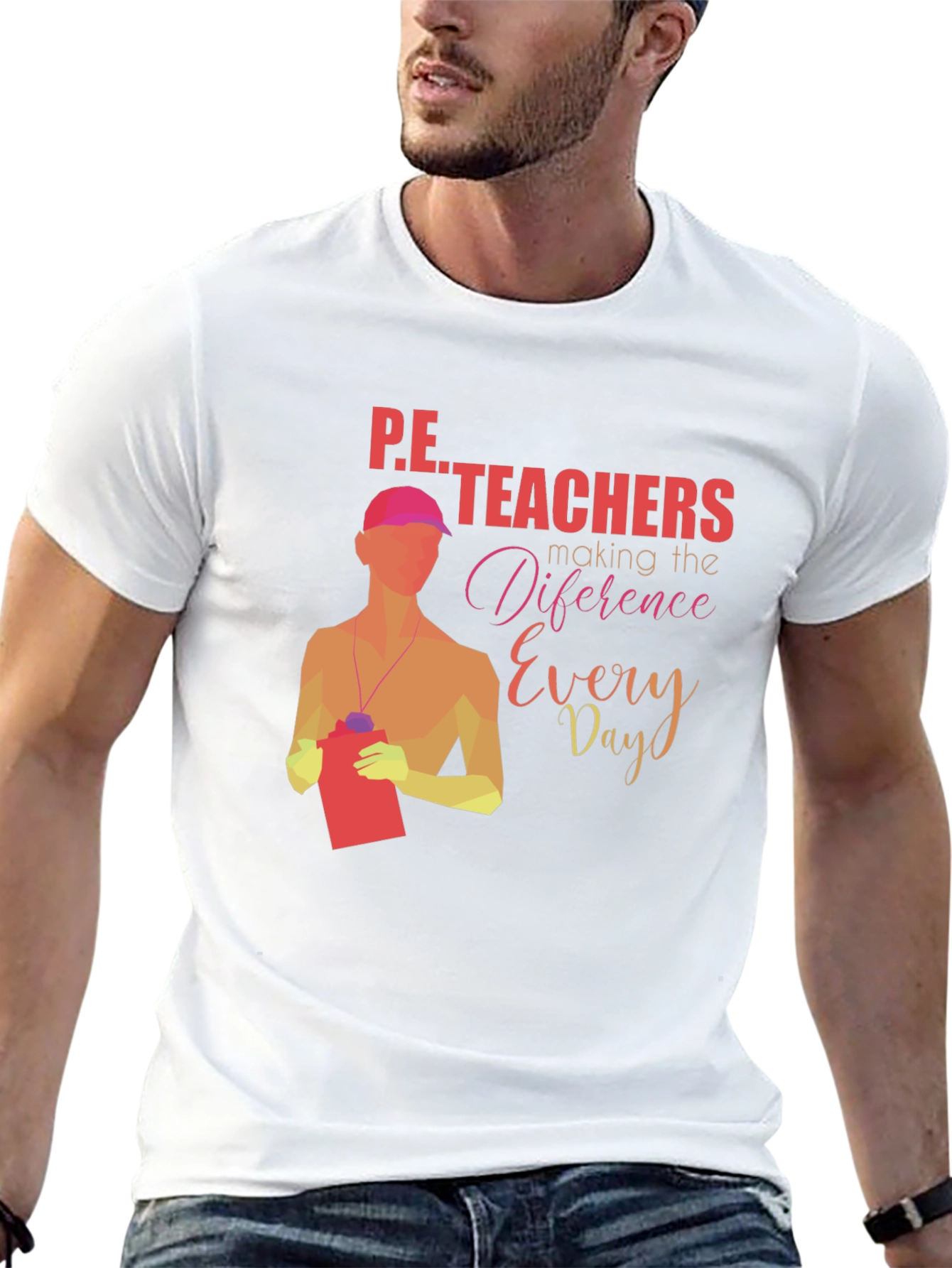 P.E. Teachers Making a Difference Graphic T-Shirt