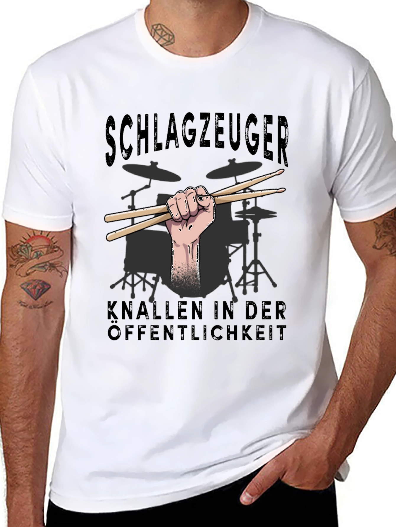 Schlagzeuger Drummer T-Shirt