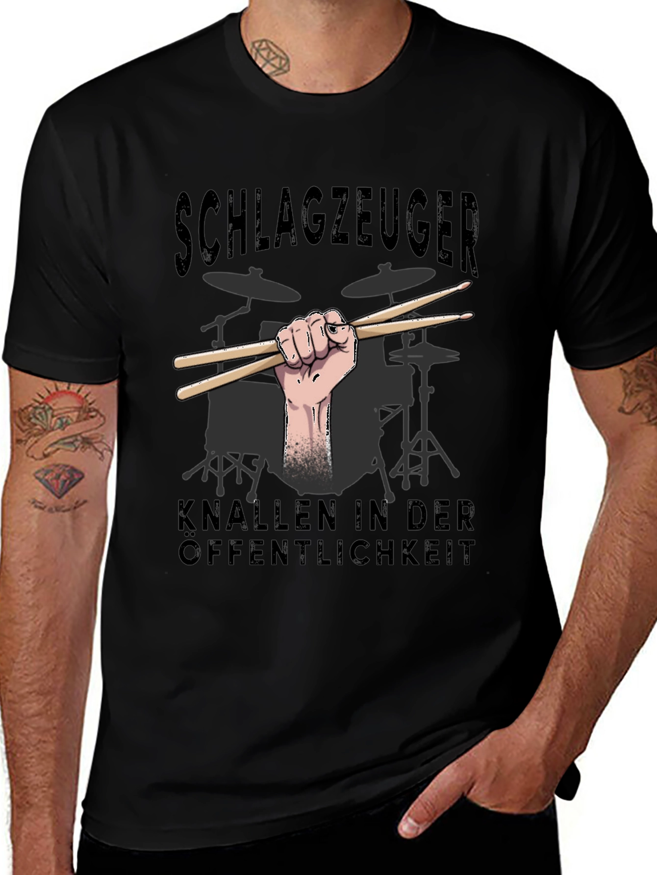 Schlagzeuger Drummer T-Shirt