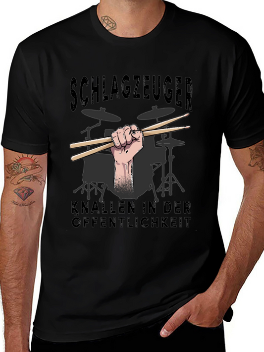 Schlagzeuger Drummer T-Shirt