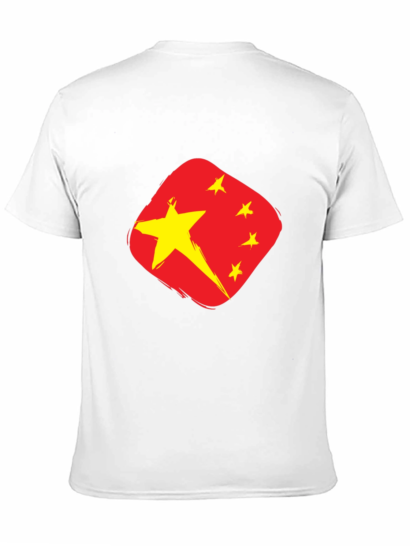 China Flag Graphic Tee - Black Cotton T-Shirt