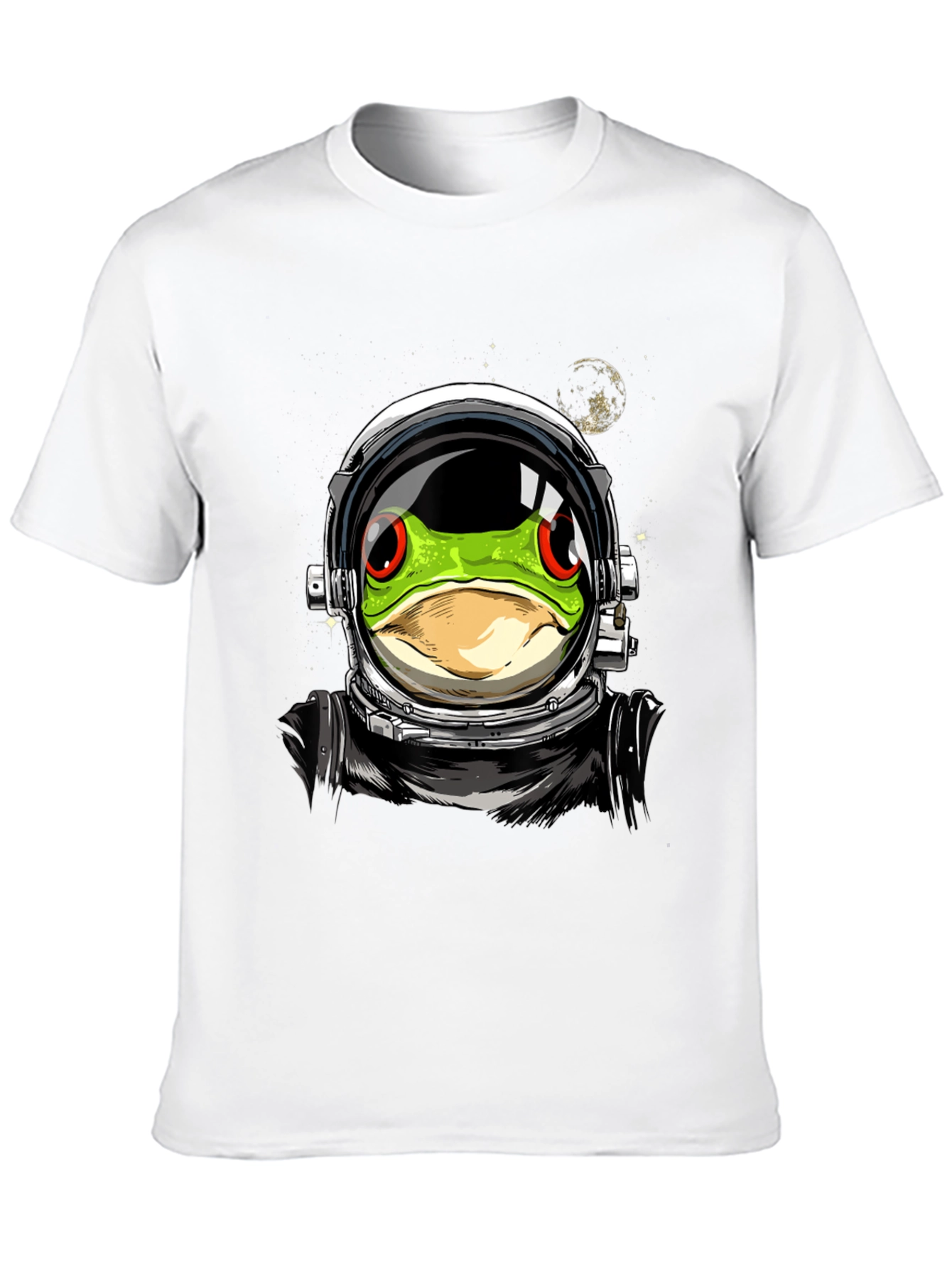 Astronaut Frog Graphic T-Shirt - Outer Space Style