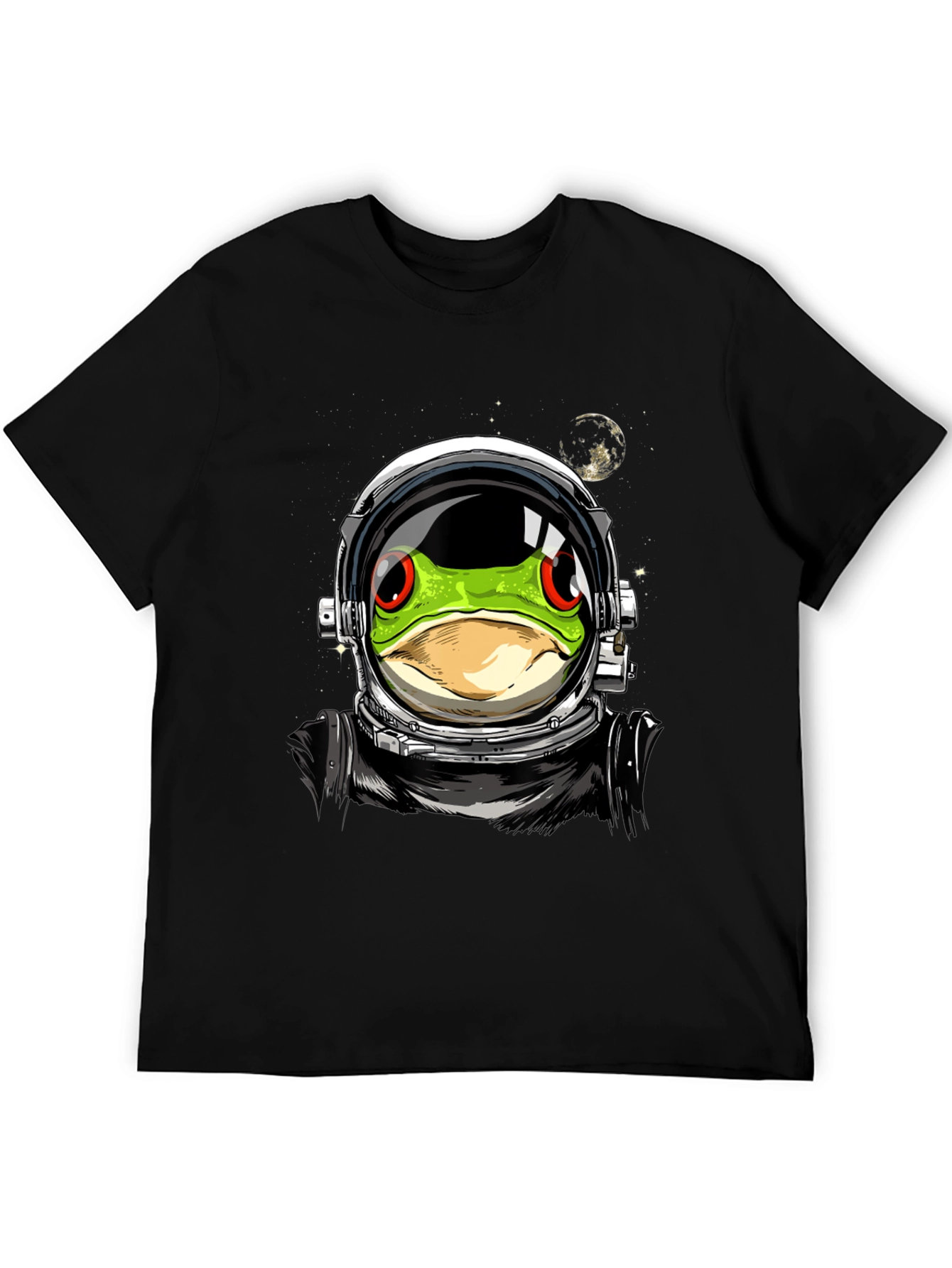 Astronaut Frog Graphic T-Shirt - Outer Space Style