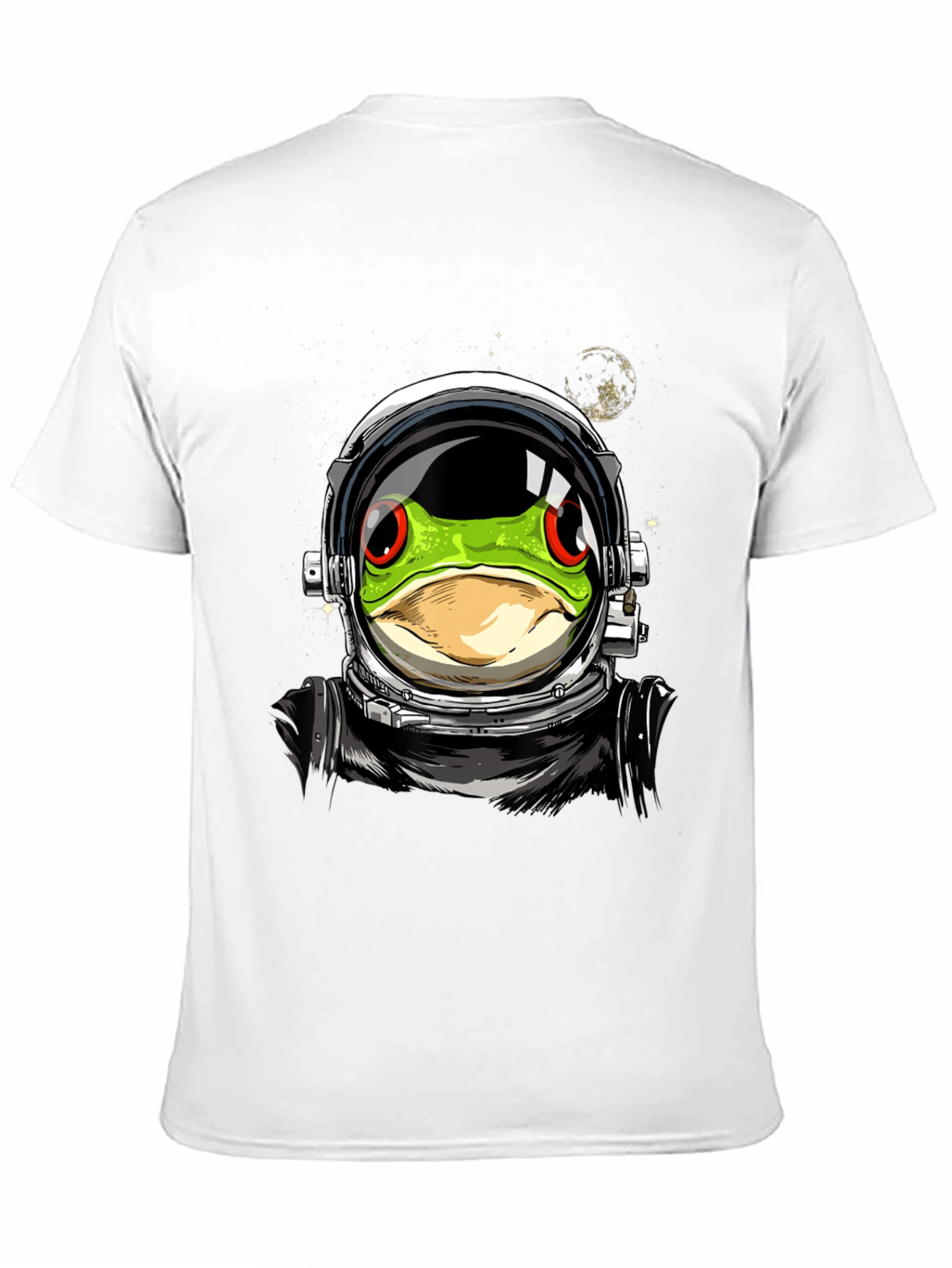Astronaut Frog Graphic T-Shirt - Outer Space Style