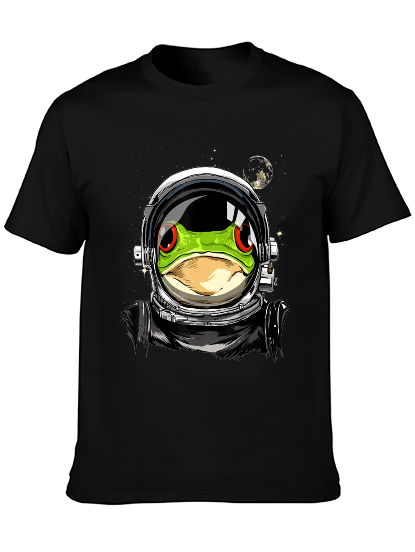 Astronaut Frog Graphic T-Shirt - Outer Space Style