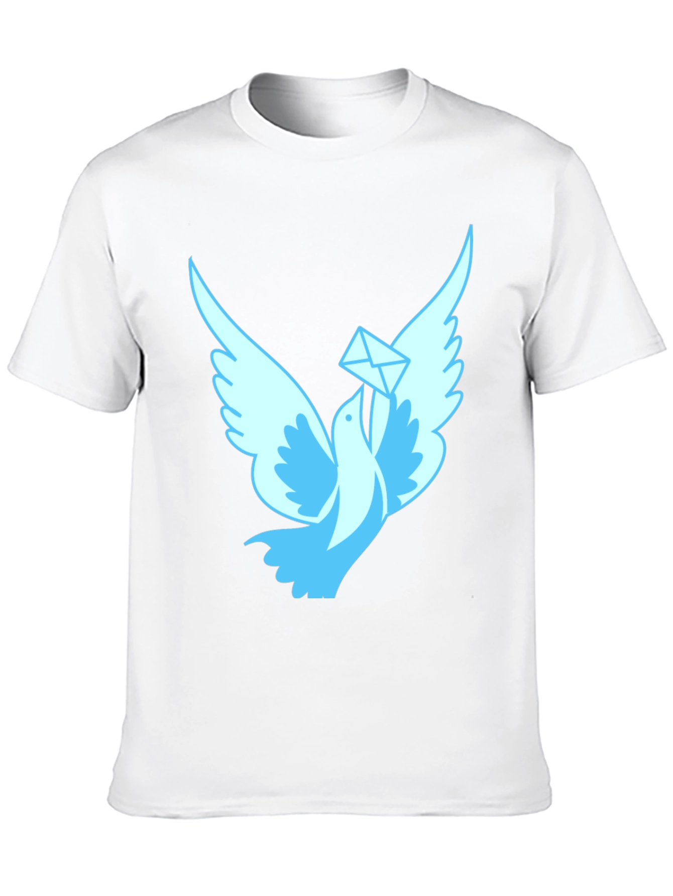 Dove With Letter Graphic T-Shirt