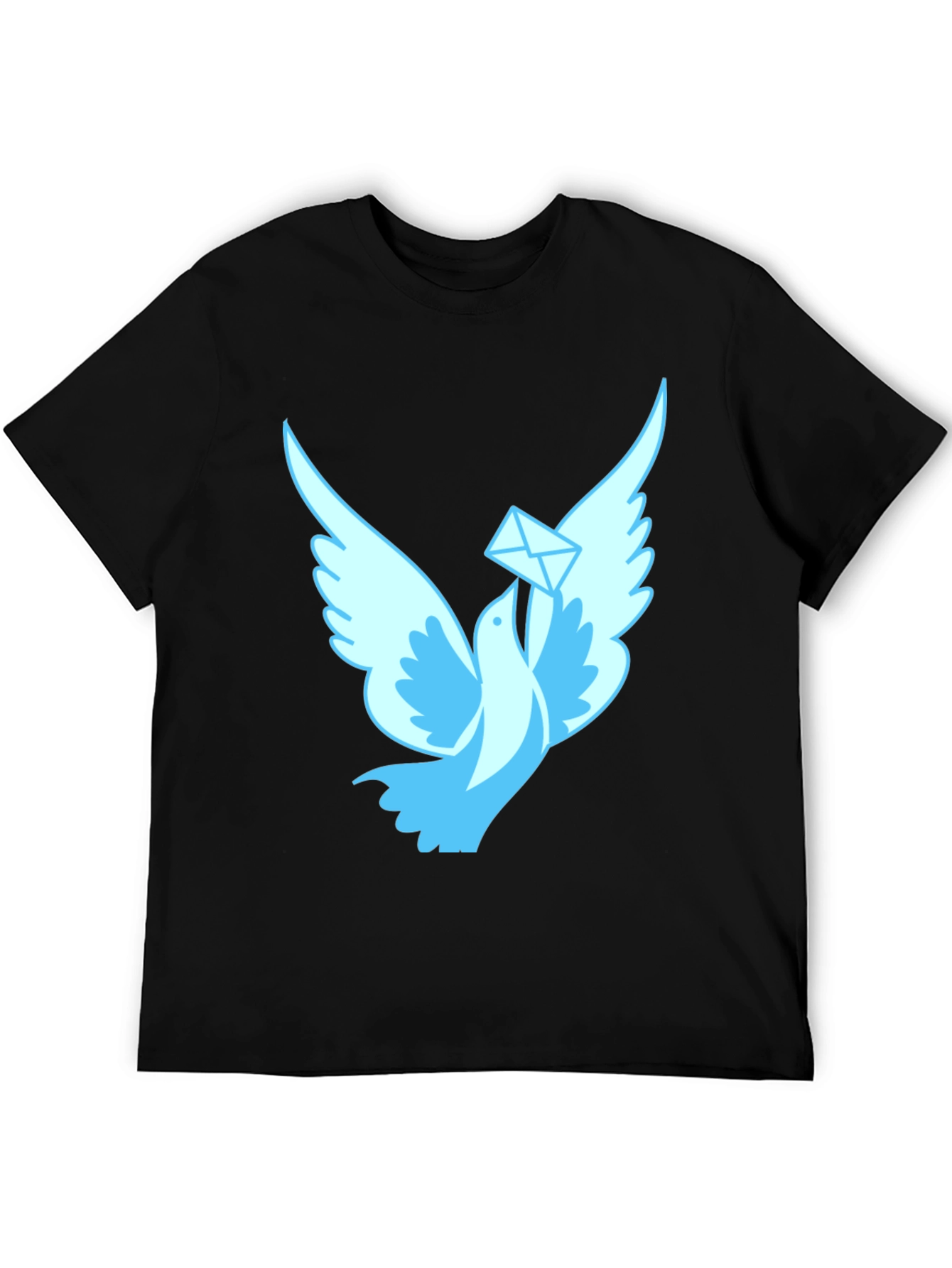 Dove With Letter Graphic T-Shirt