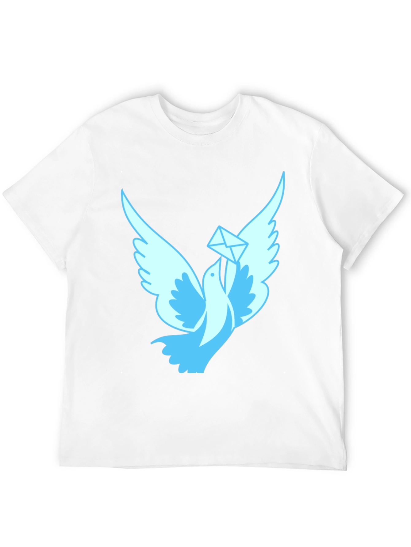 Dove With Letter Graphic T-Shirt