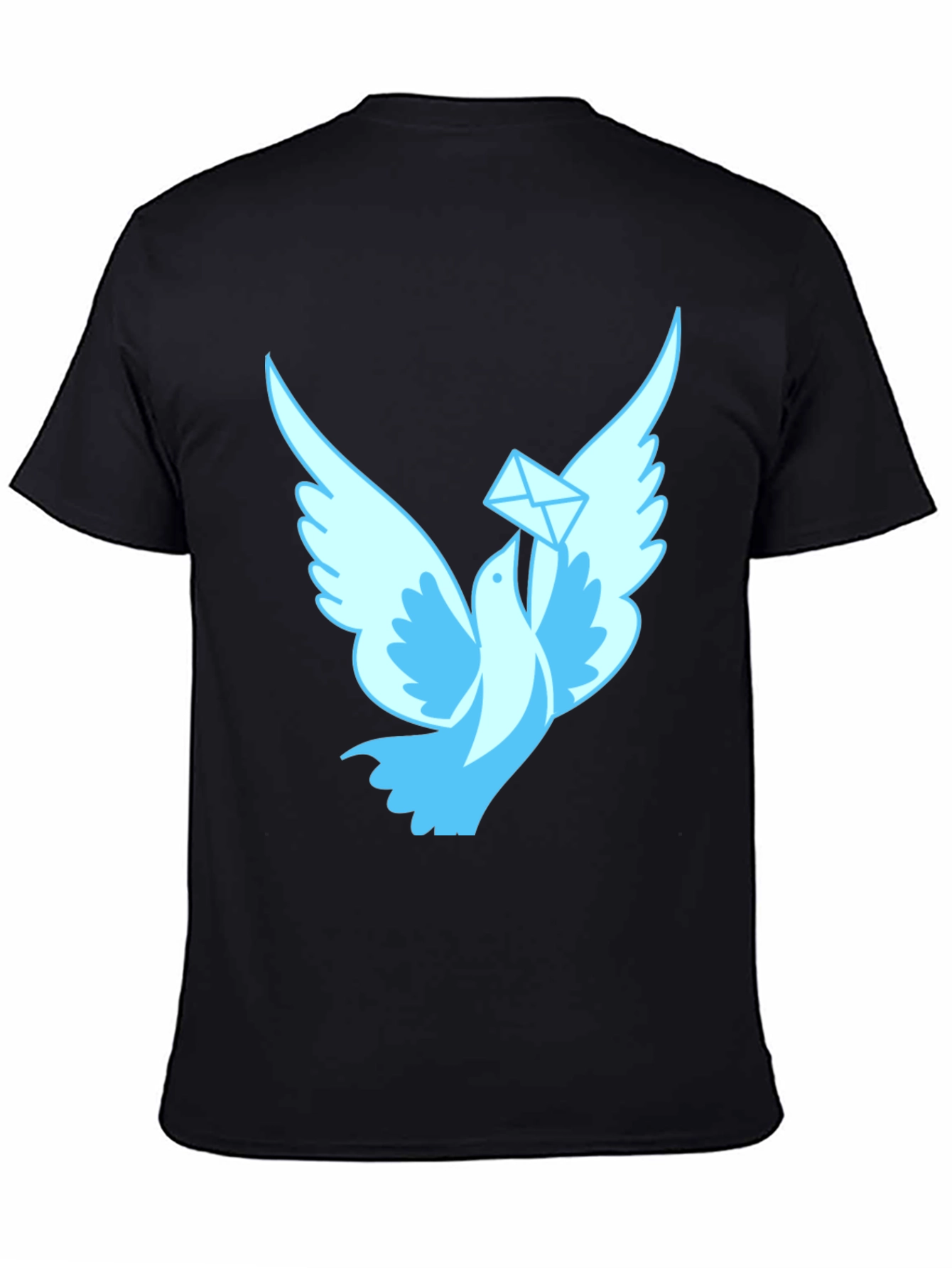 Dove With Letter Graphic T-Shirt