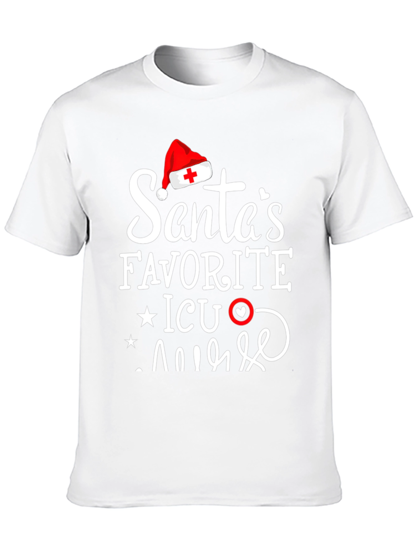 Santas Favorite ICU Nurse T-Shirt