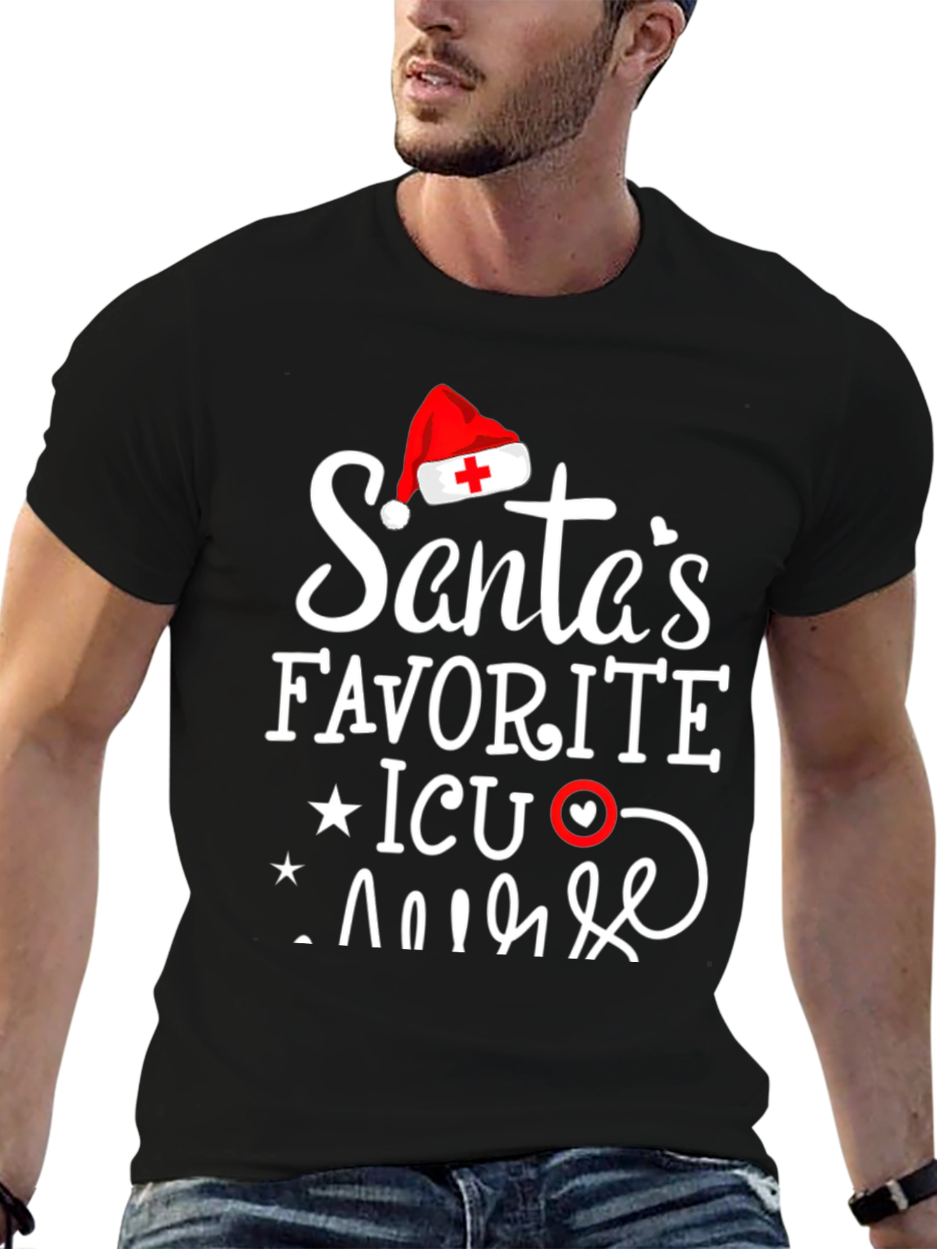 Santas Favorite ICU Nurse T-Shirt