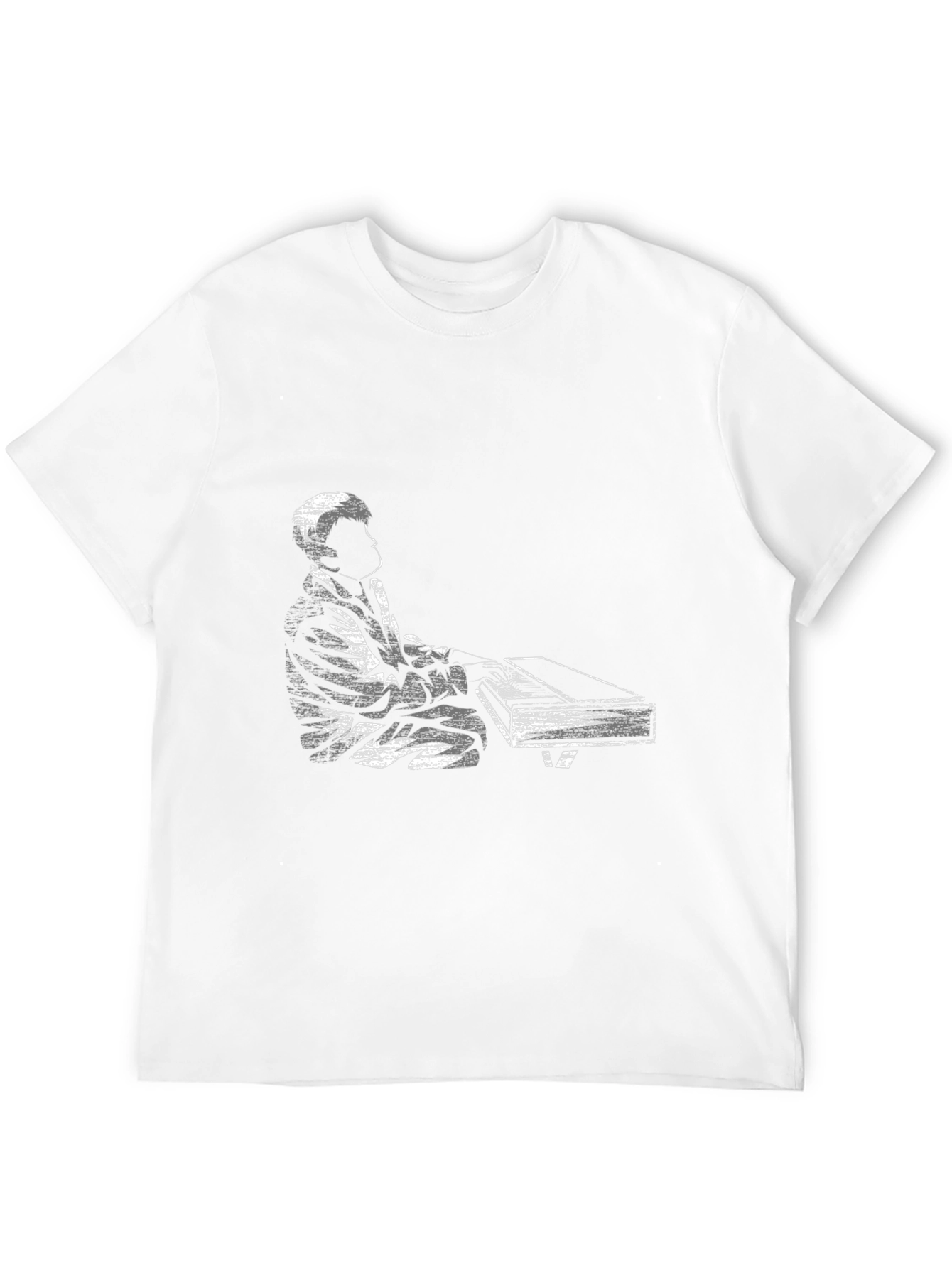 Piano Player Graphic Tee - Black