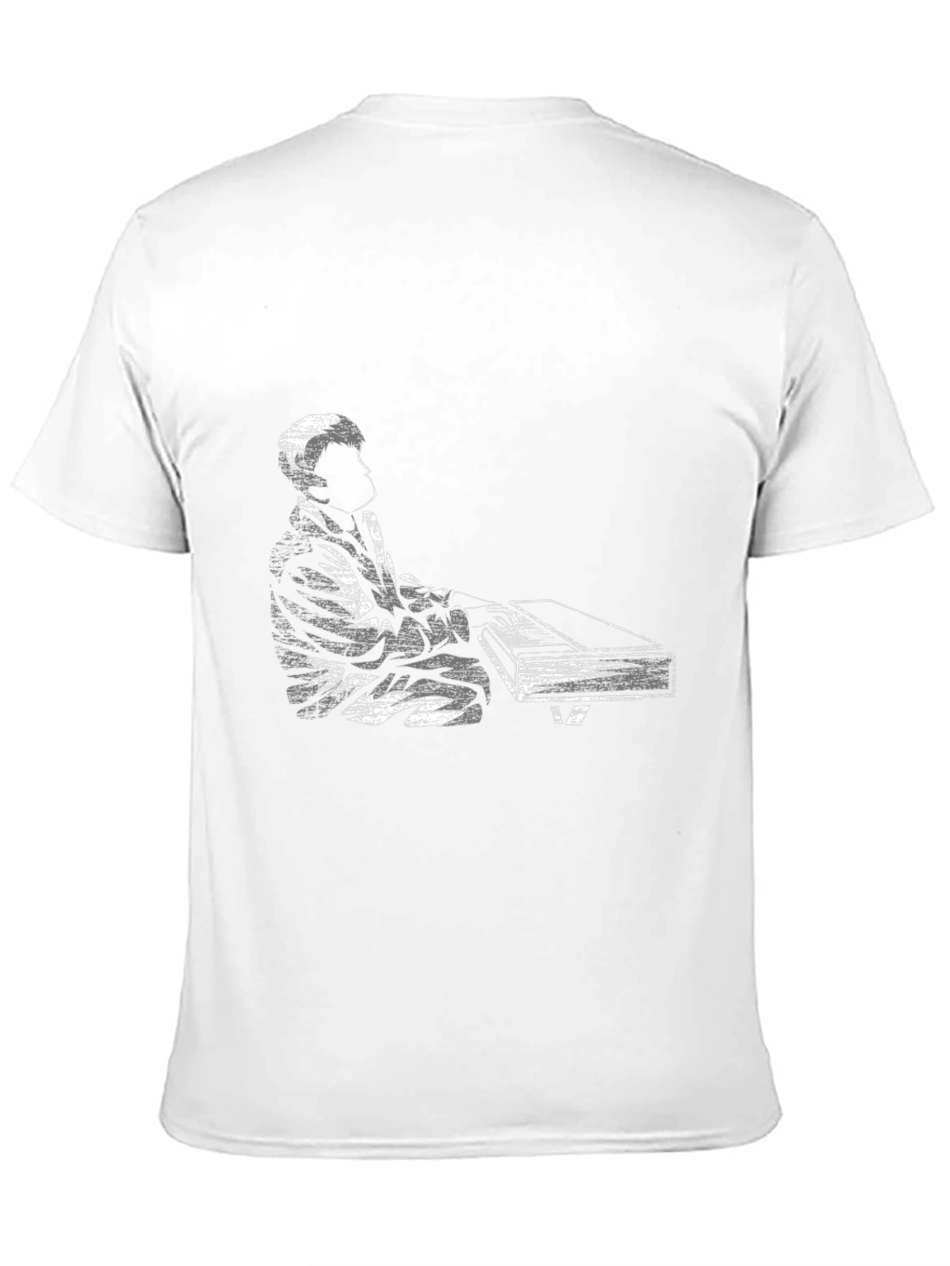 Piano Player Graphic Tee - Black
