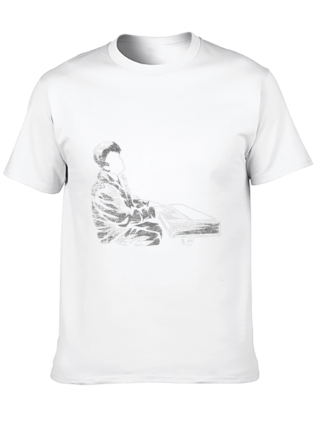 Piano Player Graphic Tee - Black