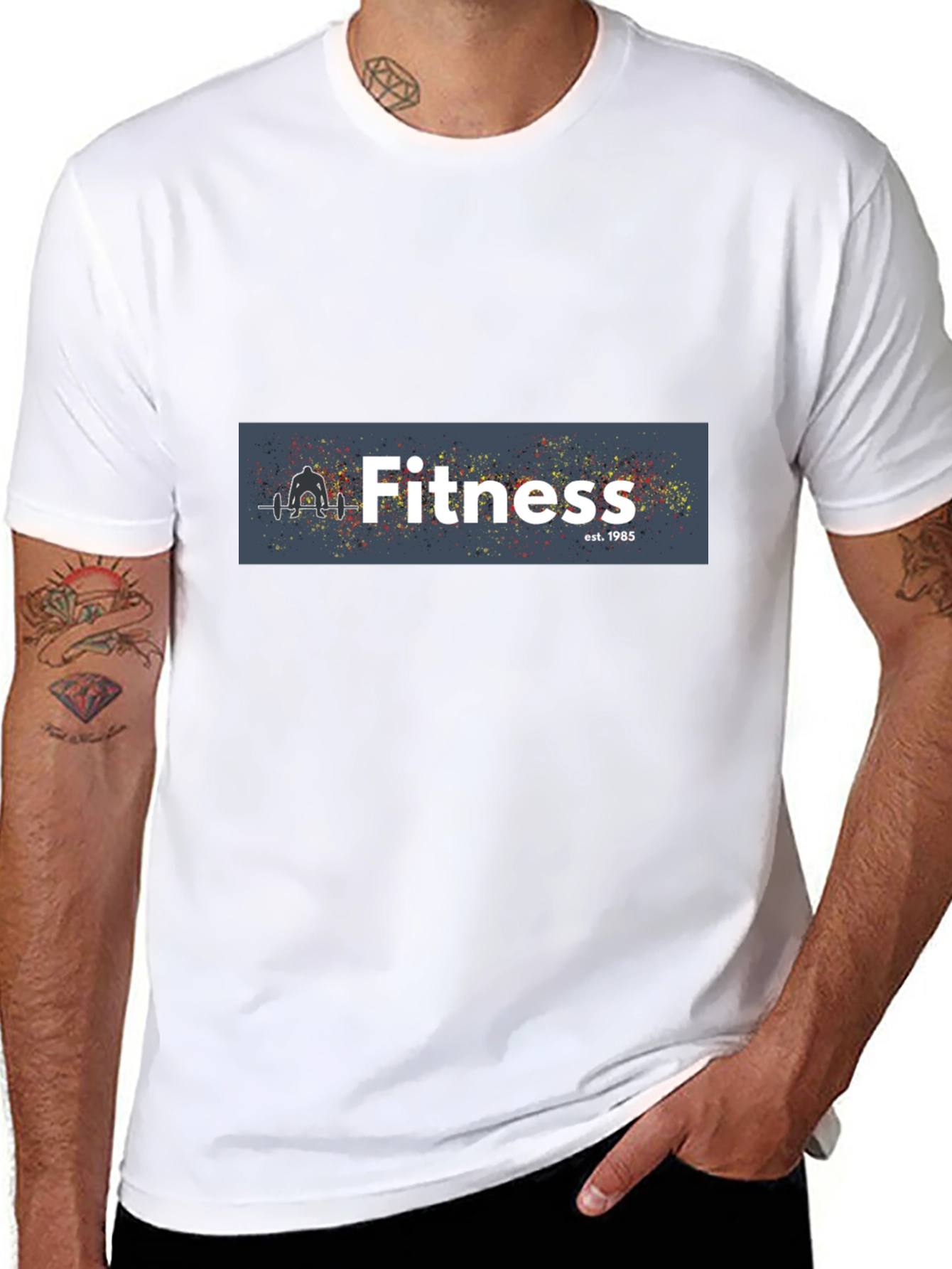 Fitness Black T-Shirt: Established 1985