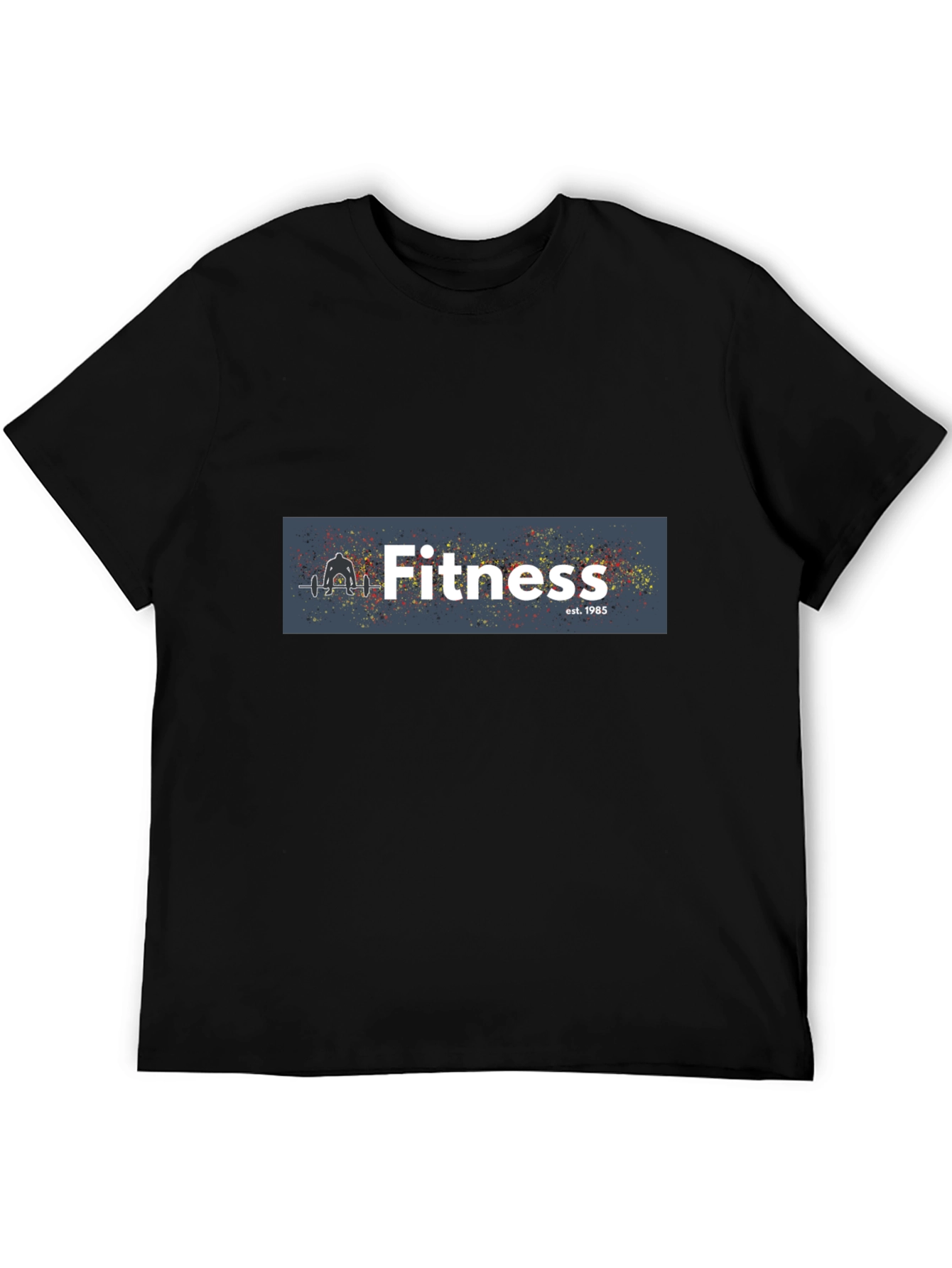 Fitness Black T-Shirt: Established 1985