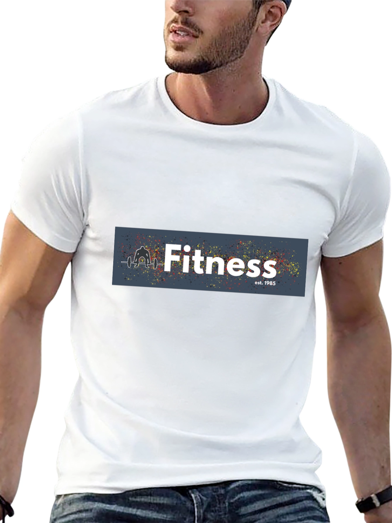 Fitness Black T-Shirt: Established 1985