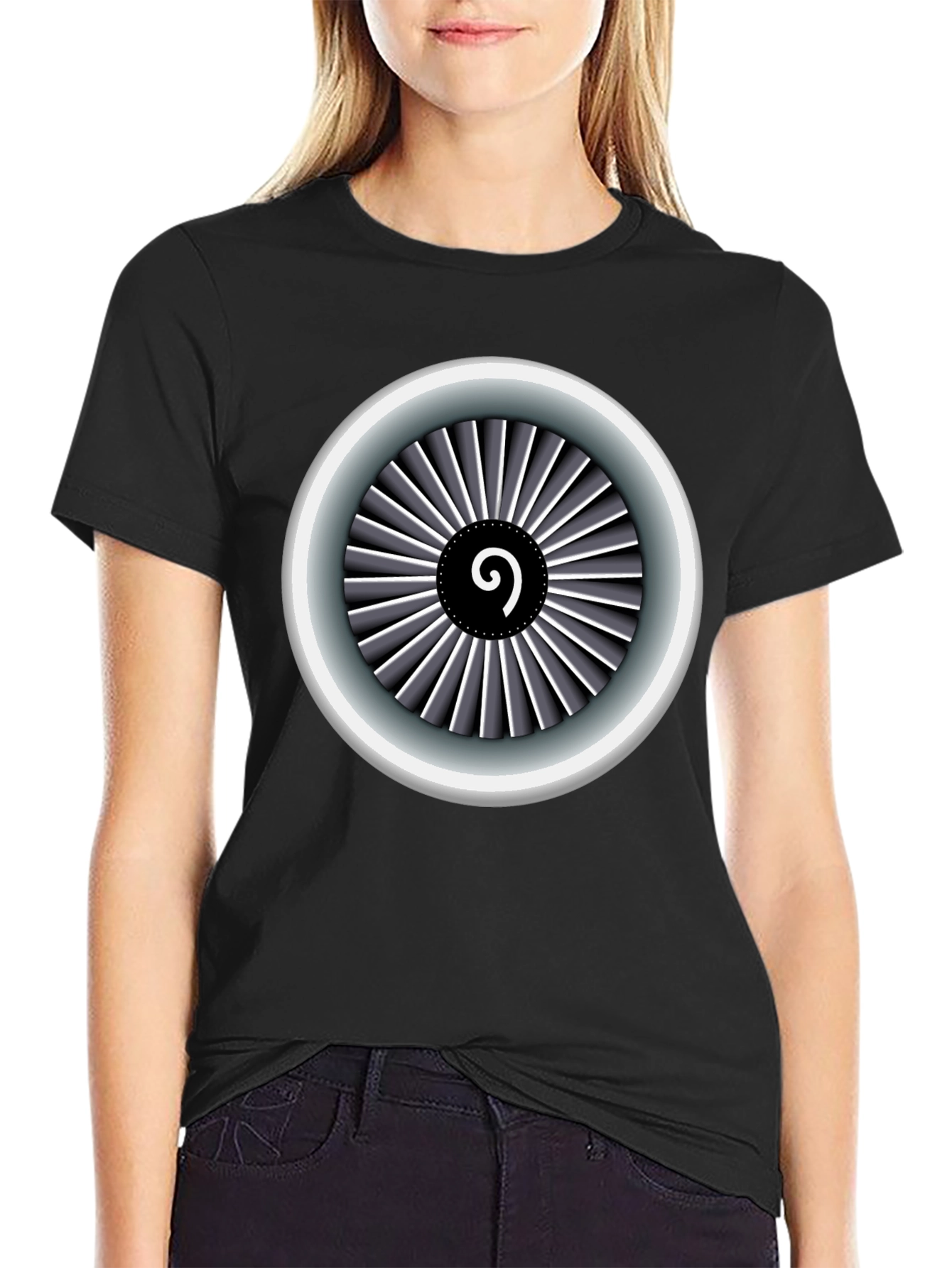 Jet Engine T-Shirt: Aviation Enthusiast Apparel