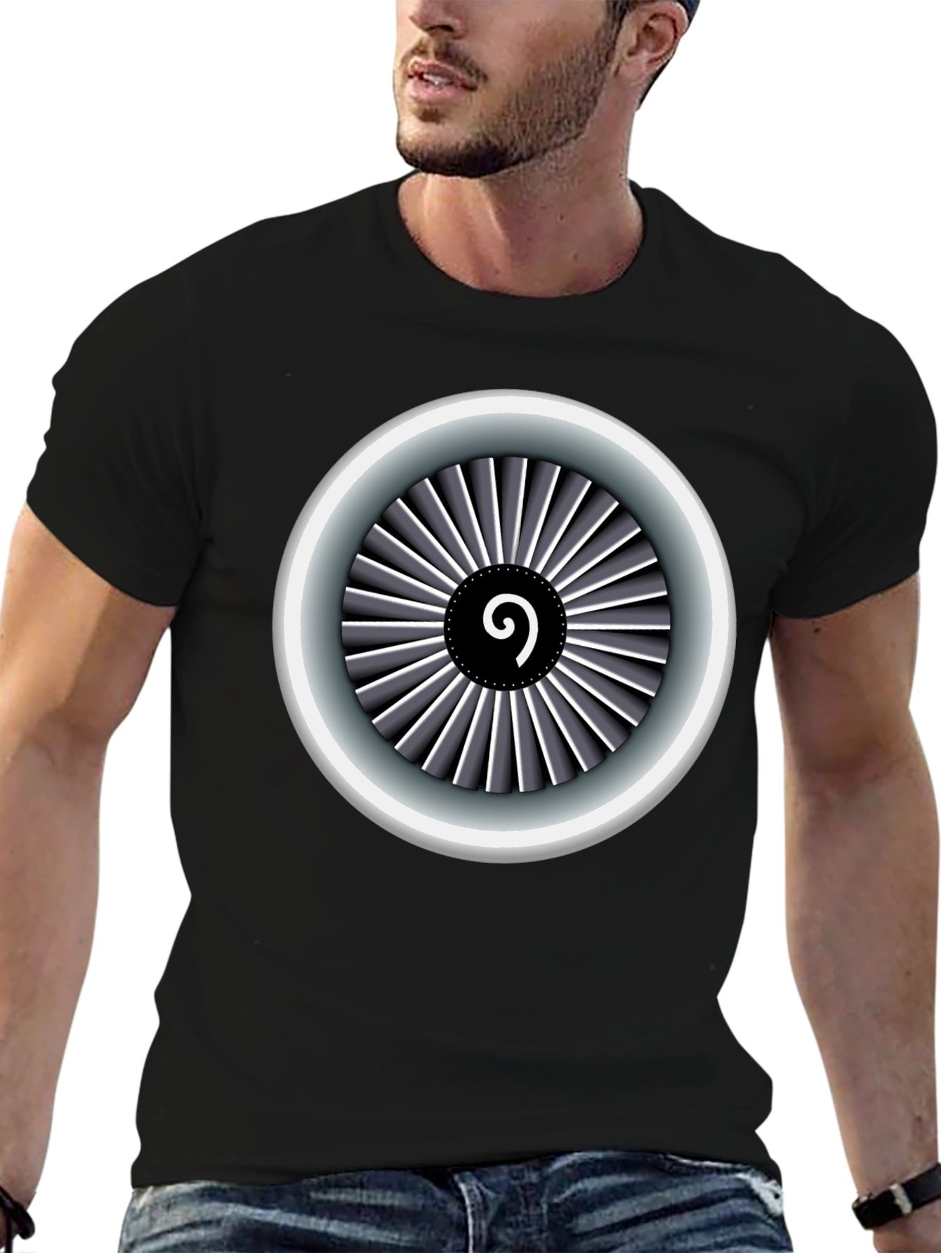 Jet Engine T-Shirt: Aviation Enthusiast Apparel