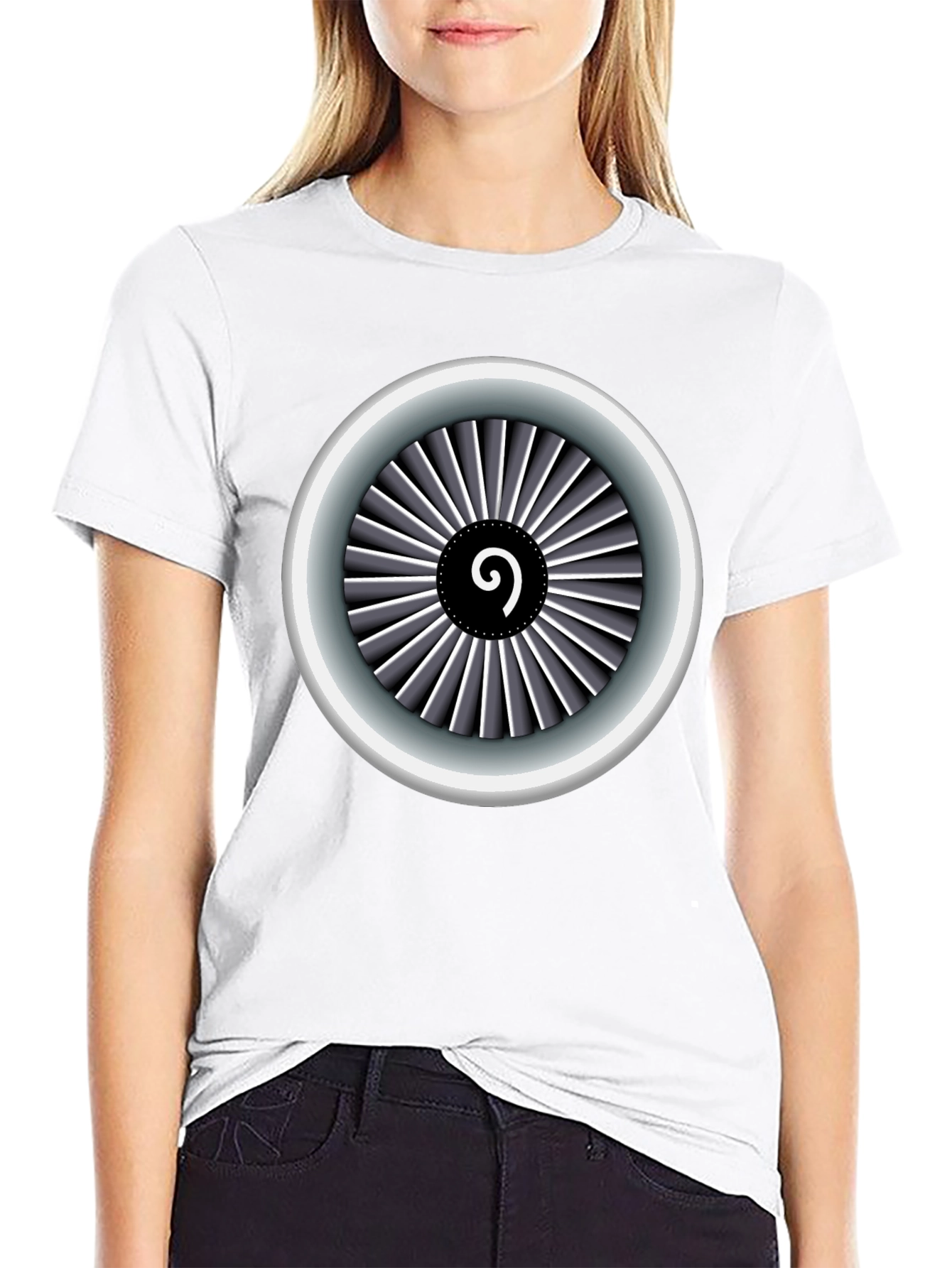 Jet Engine T-Shirt: Aviation Enthusiast Apparel