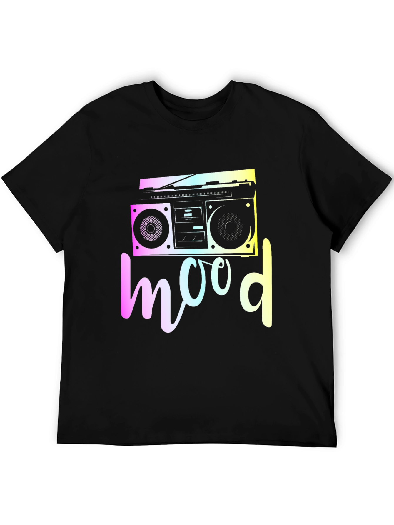 Retro Mood T-Shirt - Boombox Graphic Tee