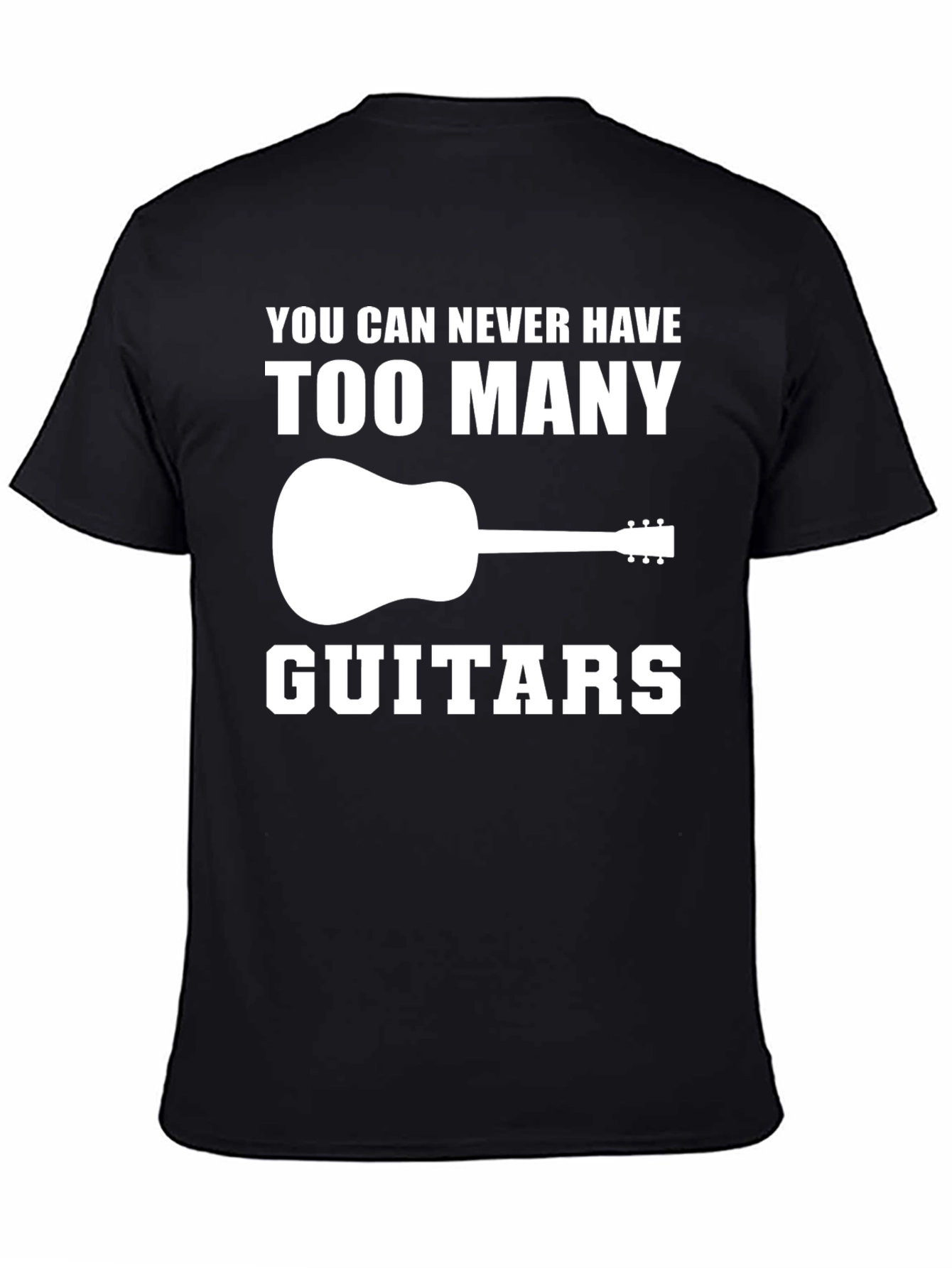 Guitar Lover T-Shirt: Too Many Guitars Graphic Tee
