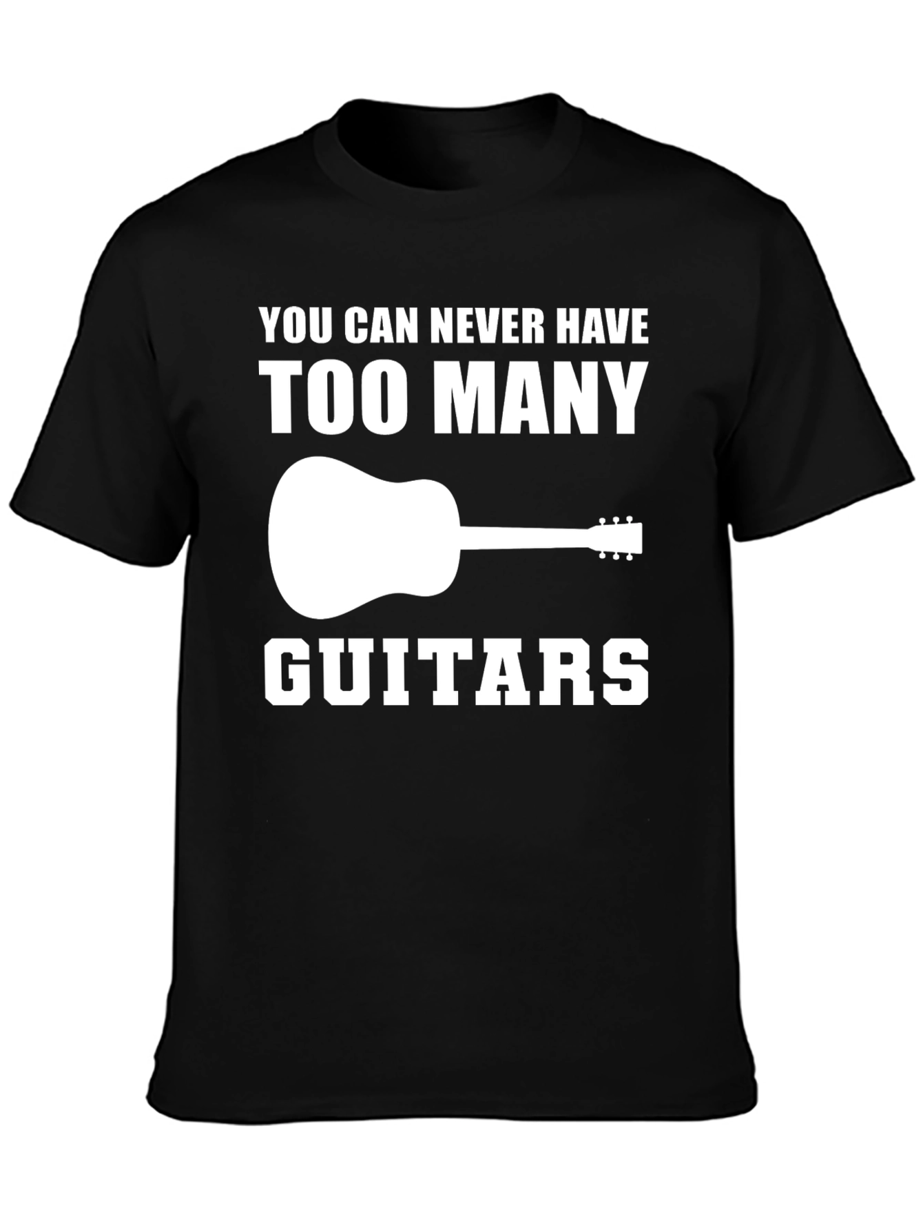 Guitar Lover T-Shirt: Too Many Guitars Graphic Tee