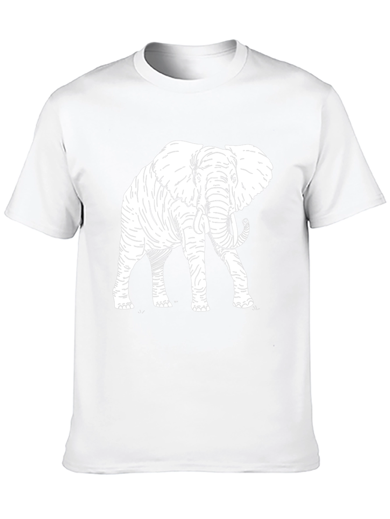 Elephant Graphic Tee - Stylish Black Cotton T-Shirt