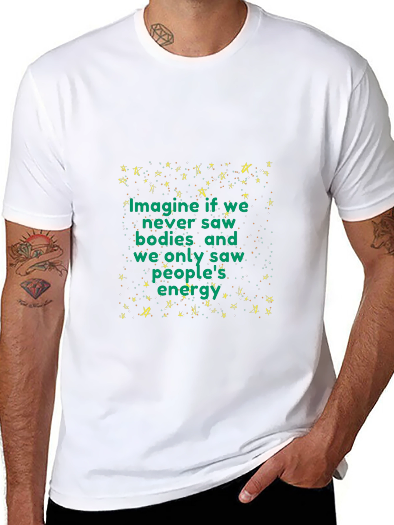 Imagine If We Saw Energy Black T-Shirt