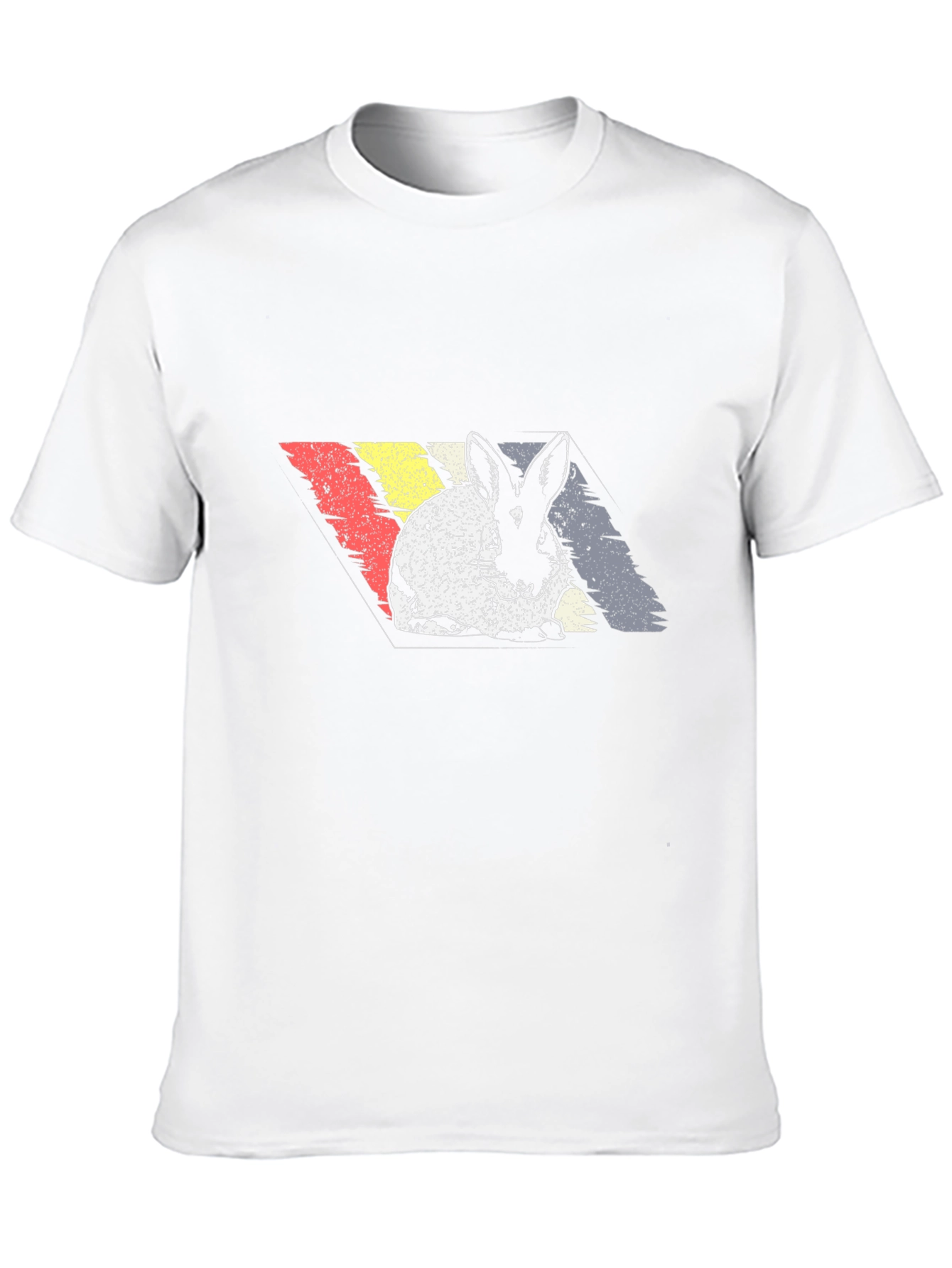 Retro Rabbit Graphic Tee - Unisex Cotton T-Shirt