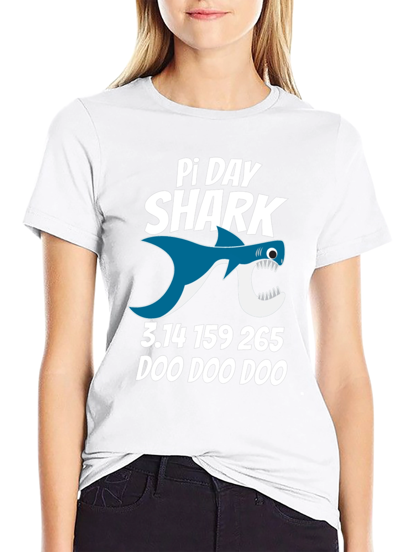 Pi Day Shark T-Shirt - Math Pun Tee