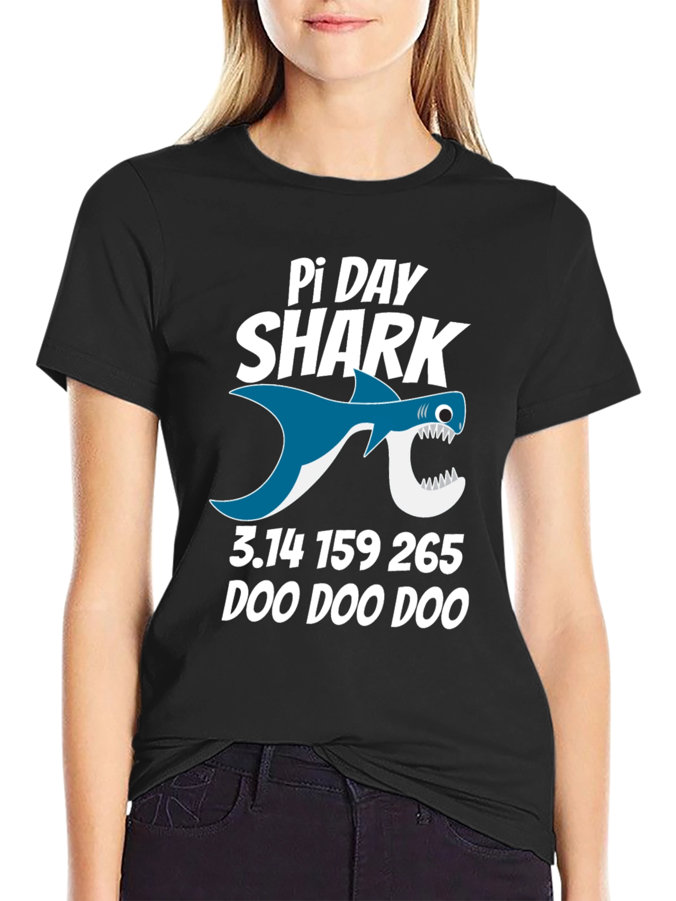 Pi Day Shark T-Shirt - Math Pun Tee