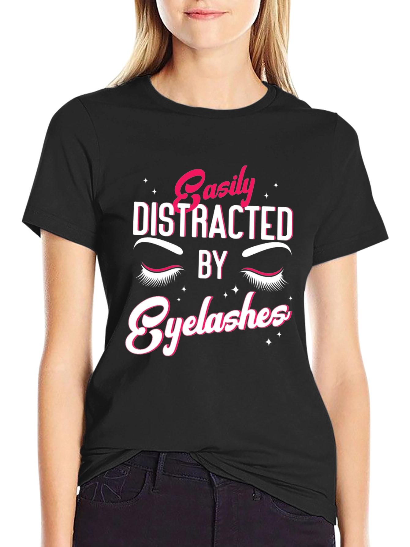 Easily Distracted by Eyelashes T-Shirt