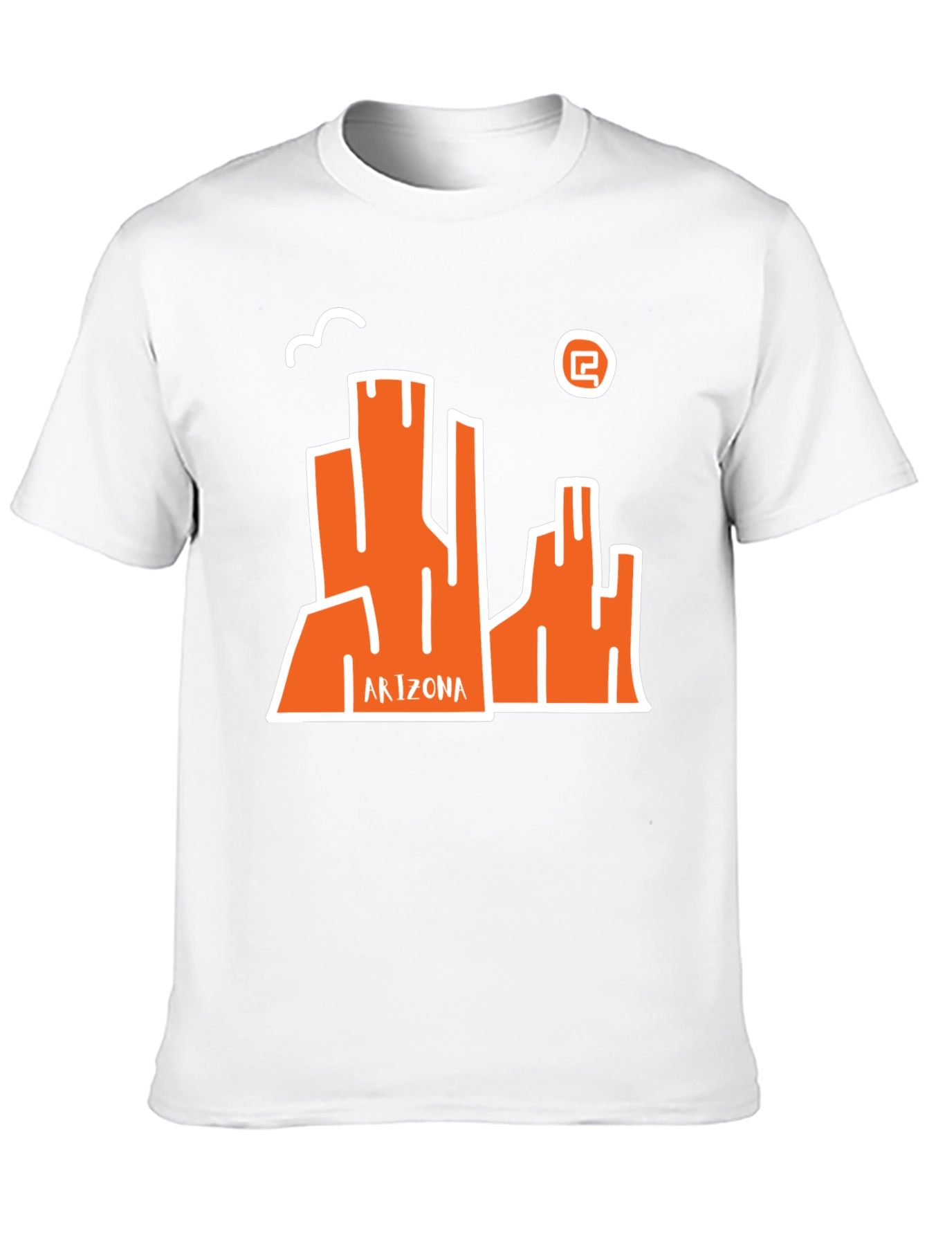 Arizona Graphic Tee - Black Cotton Casual T-Shirt