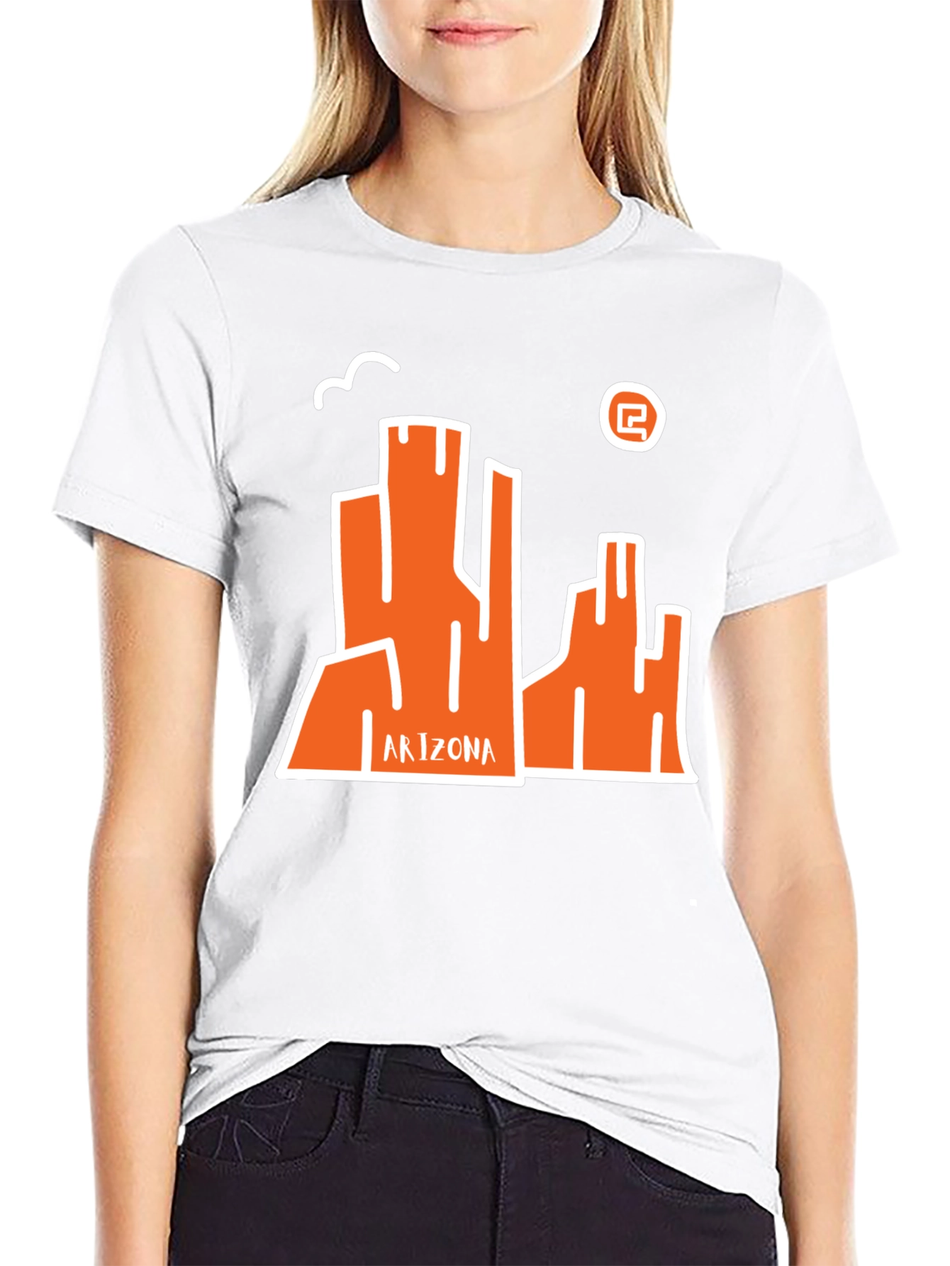 Arizona Graphic Tee - Black Cotton Casual T-Shirt