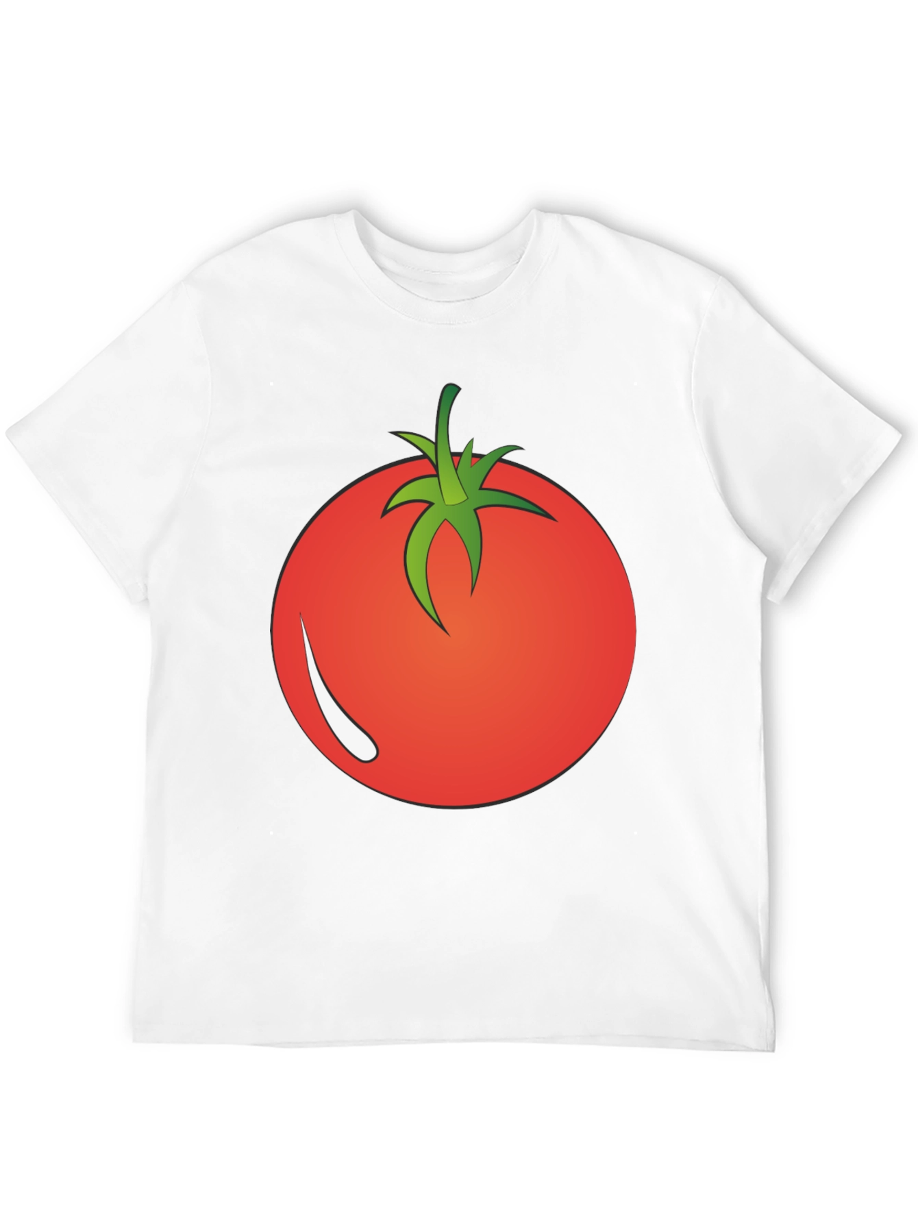 Tomato Graphic Black T-Shirt