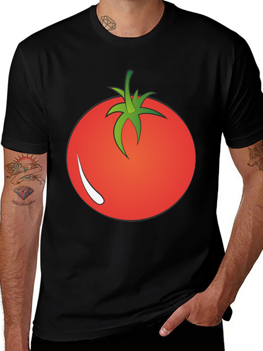 Tomato Graphic Black T-Shirt
