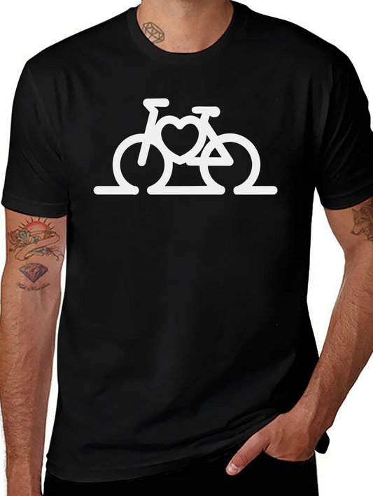 Bicycle Heart Graphic Tee - Stylish and Comfortable