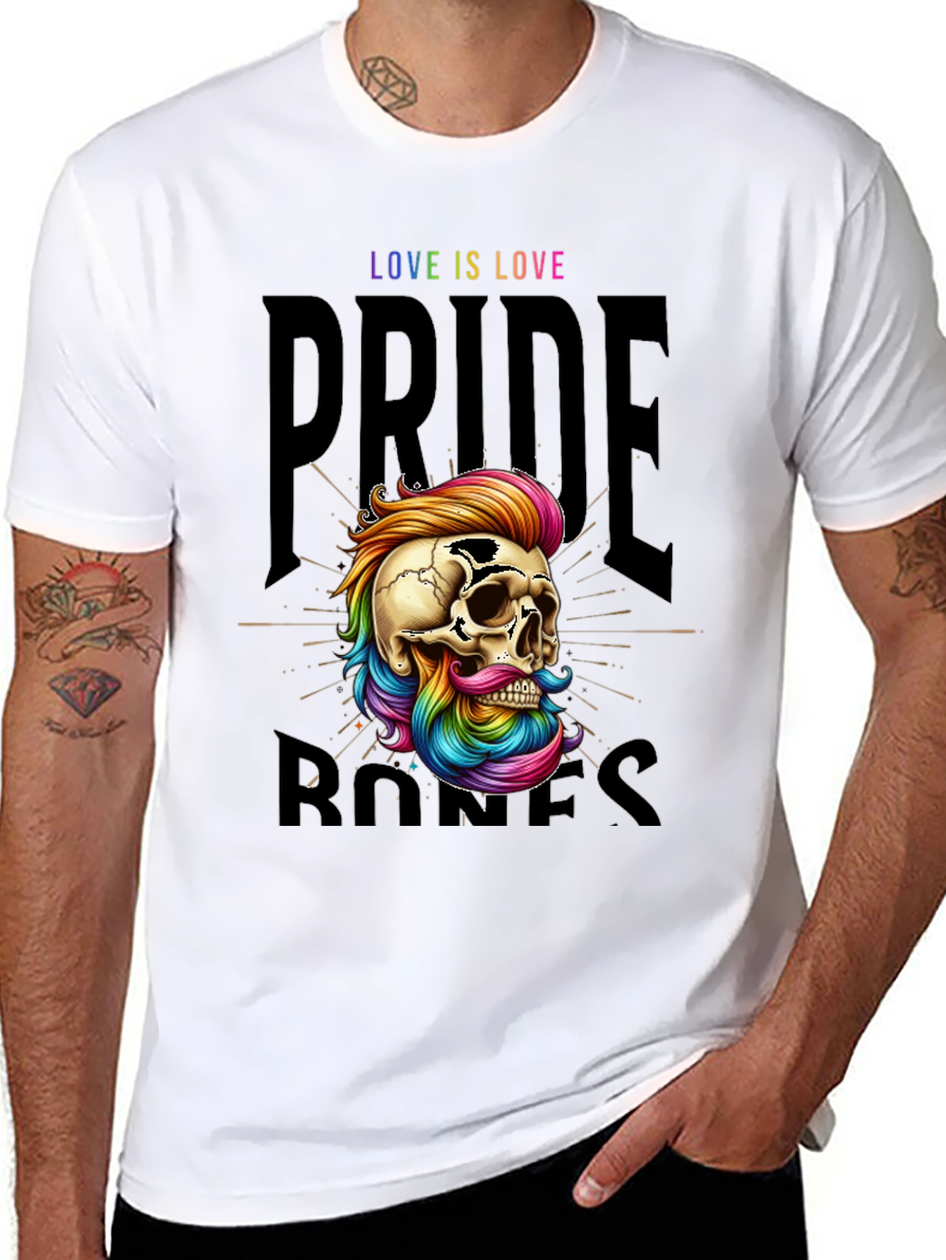 Pride Bones Tee - Love Is Love