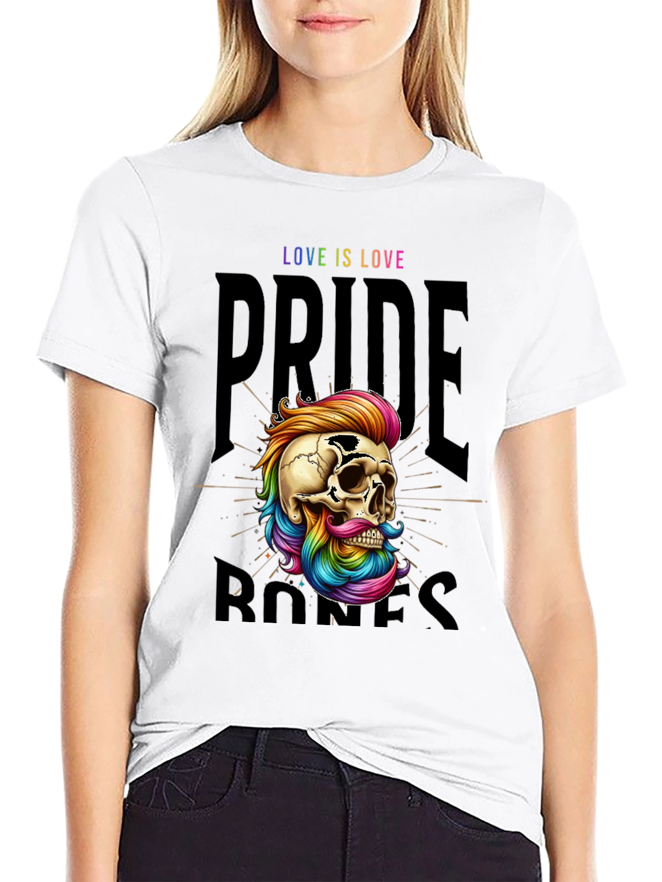 Pride Bones Tee - Love Is Love
