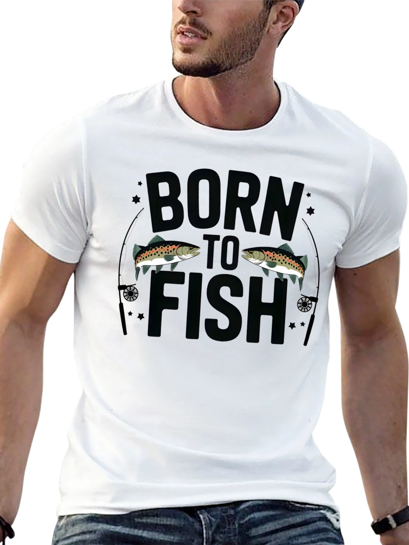 Born to Fish Graphic T-Shirt