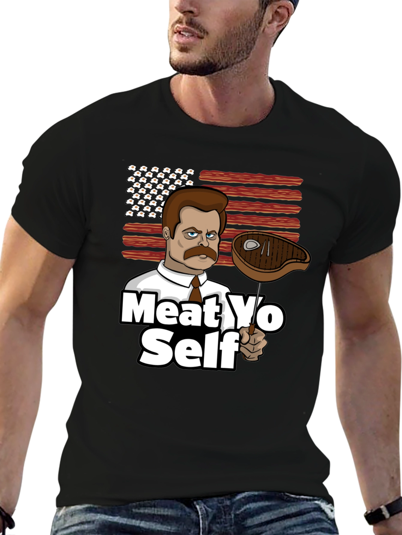 Meat Yo Self Graphic T-Shirt