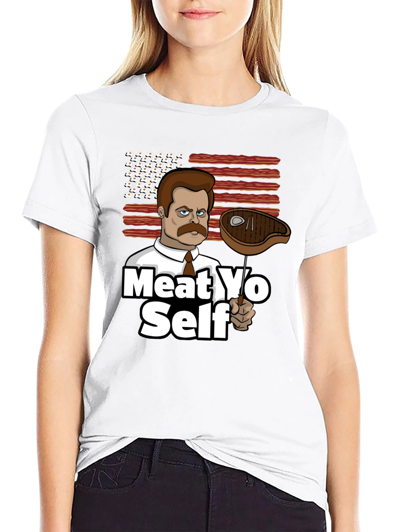 Meat Yo Self Graphic T-Shirt