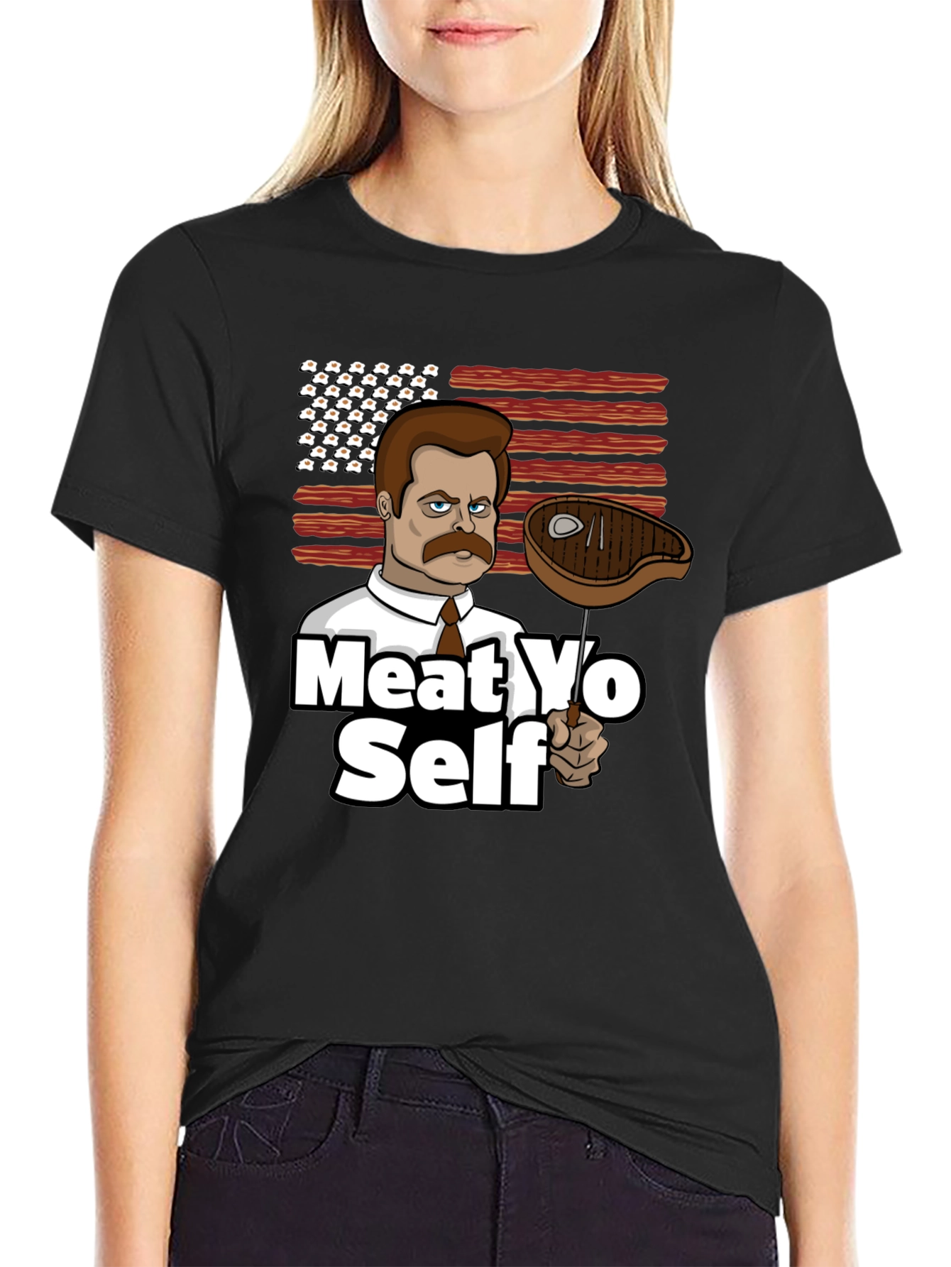Meat Yo Self Graphic T-Shirt